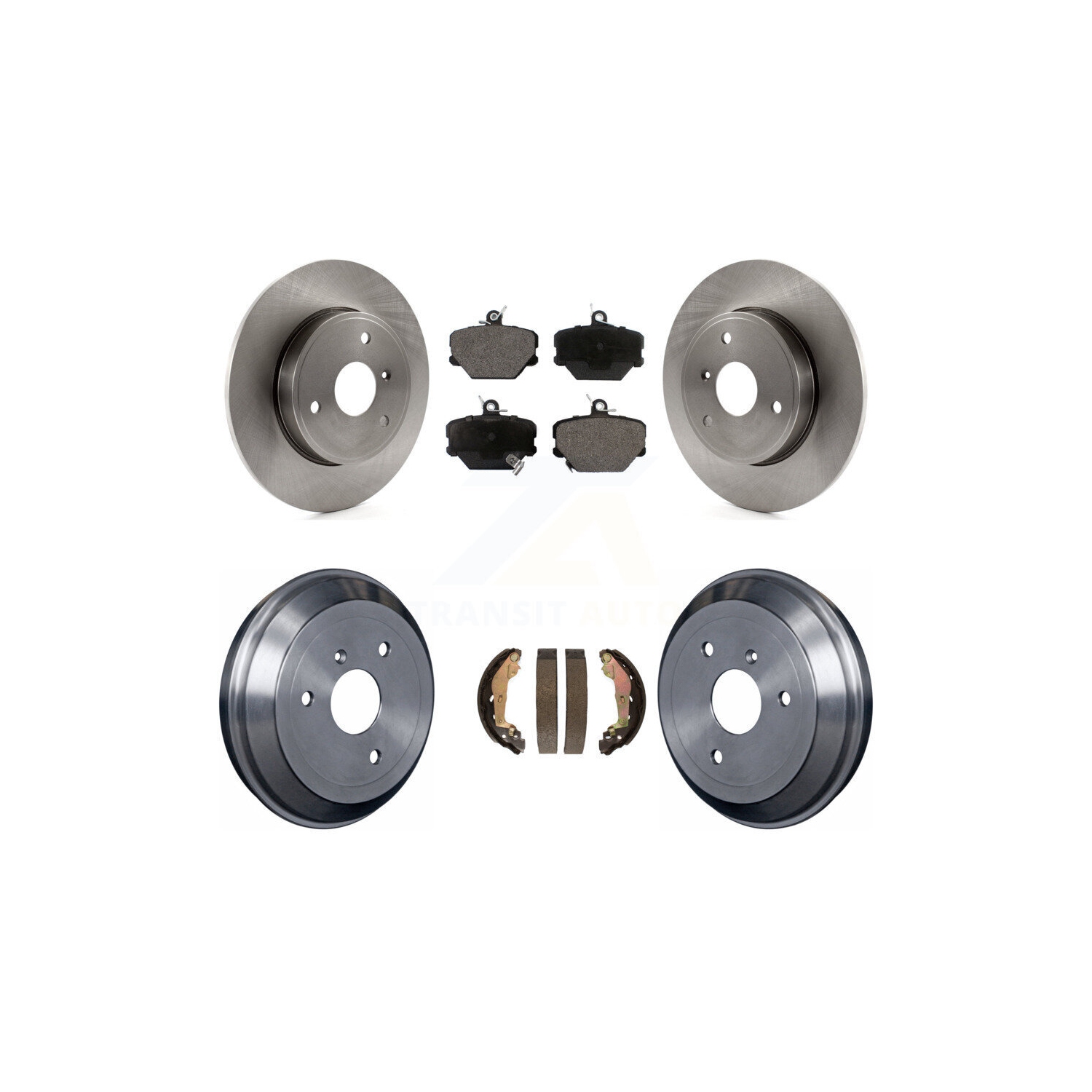 Disques de frein à disque avant arrière, plaquettes semi-métalliques et tambour pour Smart Fortwo K8F-103366