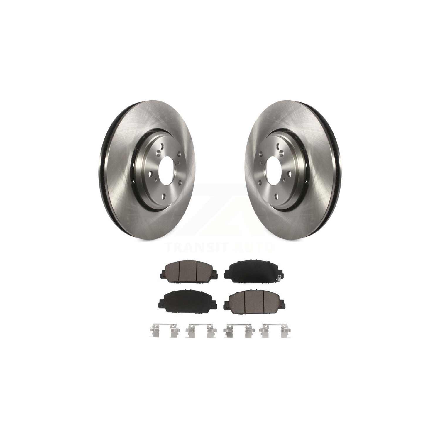 Front Brake Rotor Ceramic Pad Kit For 2017 Honda Accord Hybrid EX-L Touring K8C-100244