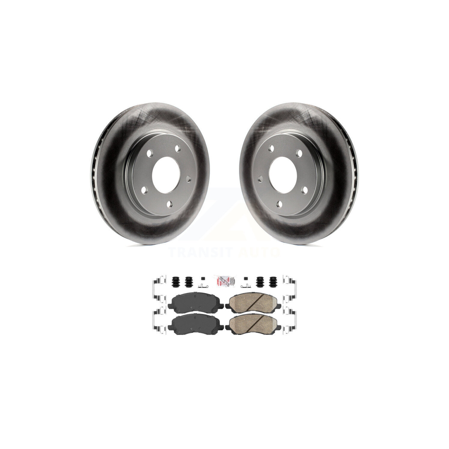 Ensemble de disques de frein à disque enduits à l'avant et plaquettes en céramique pour KGA-100296 de calibre Dodge Mitsubishi Lancer