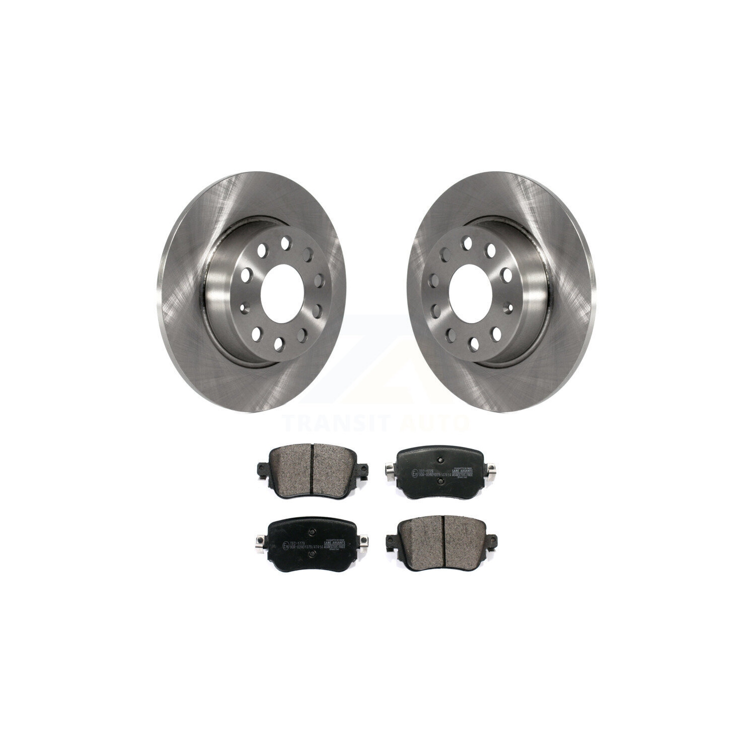 Rear Disc Brake Rotors Ceramic Pad Kit For Volkswagen Golf SportWagen Passat GTI Alltrack K8T-102985