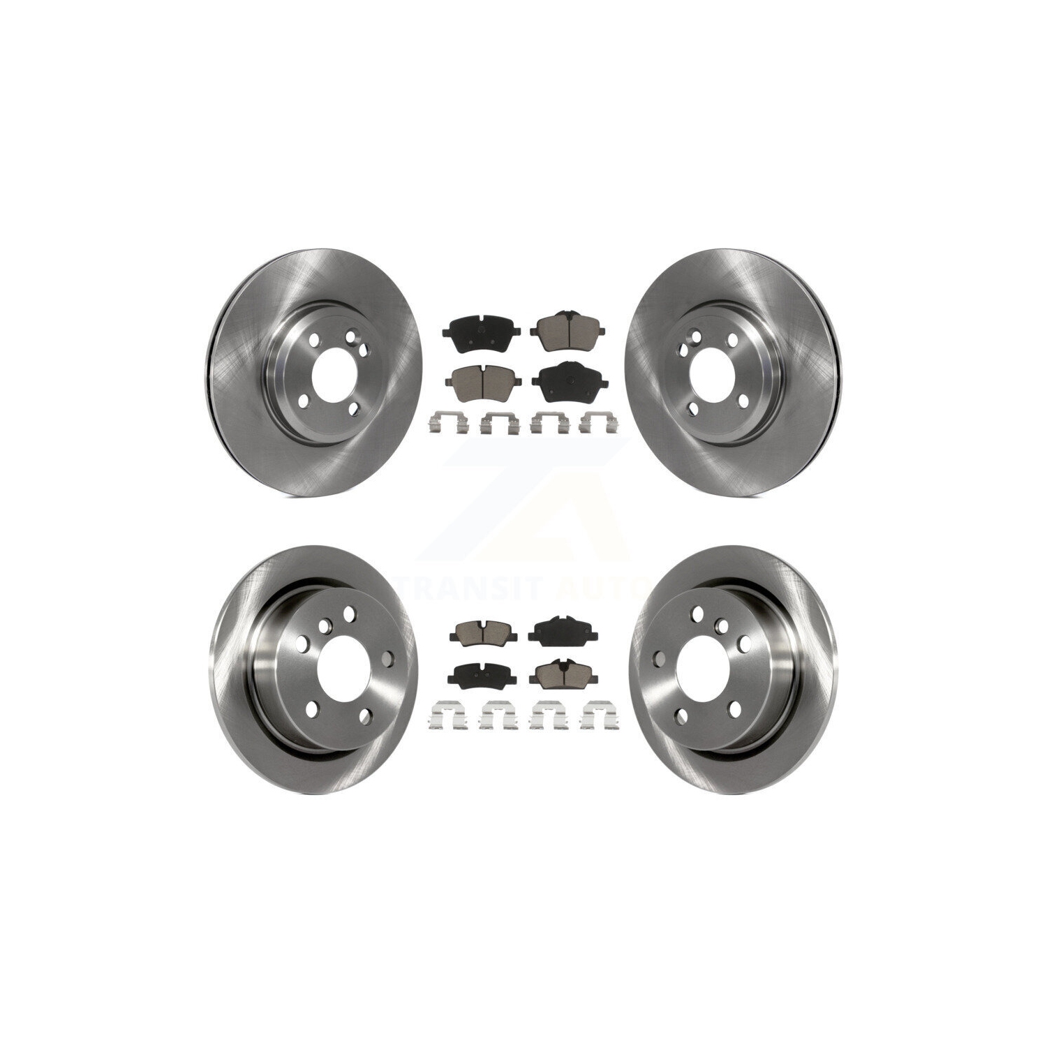 Front Rear Disc Brake Rotors And Ceramic Pads Kit For 2015 Mini Cooper 2.0L/1.5L K8C-101108