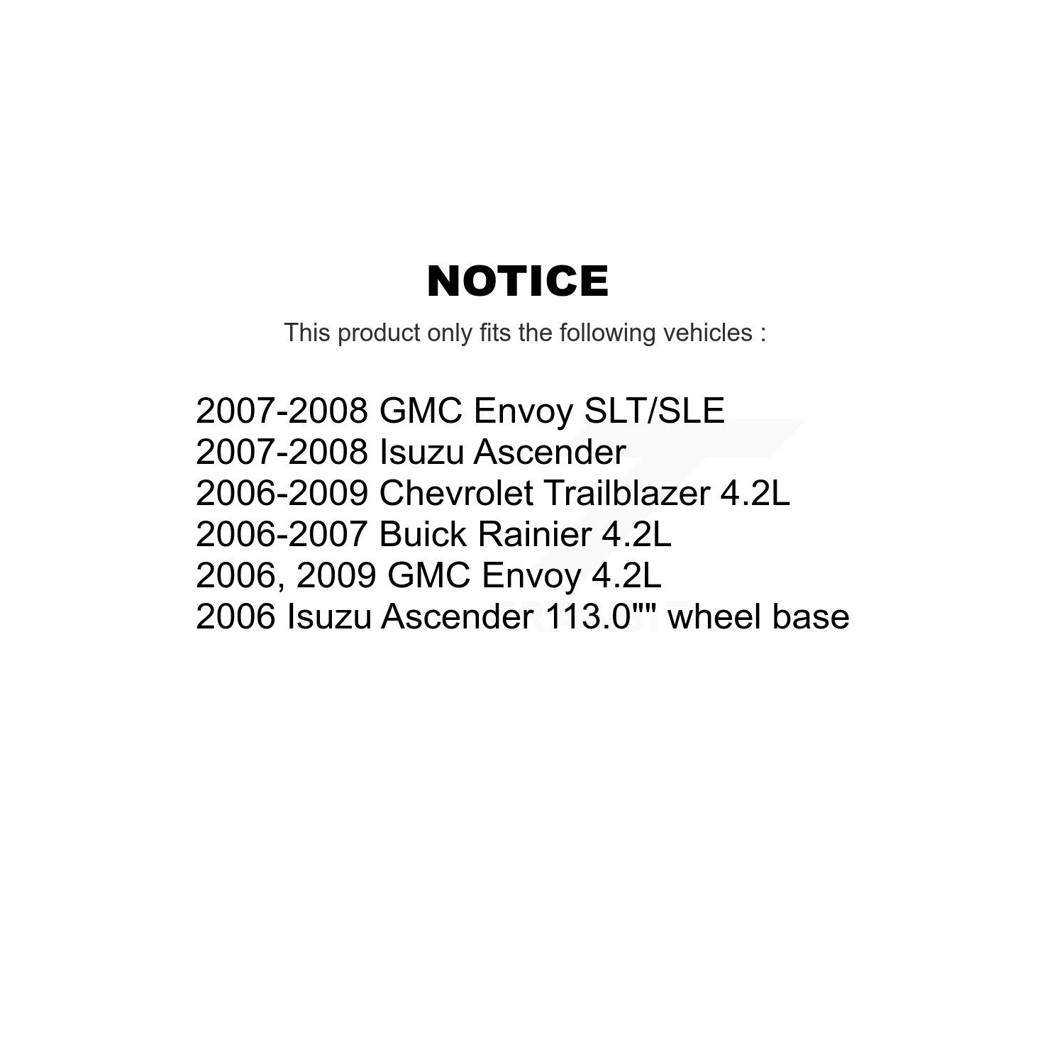 Front Rear Coated Brake Rotor & Semi-Metallic Pad Kit For Chevrolet Trailblazer GMC Envoy KGF-100596