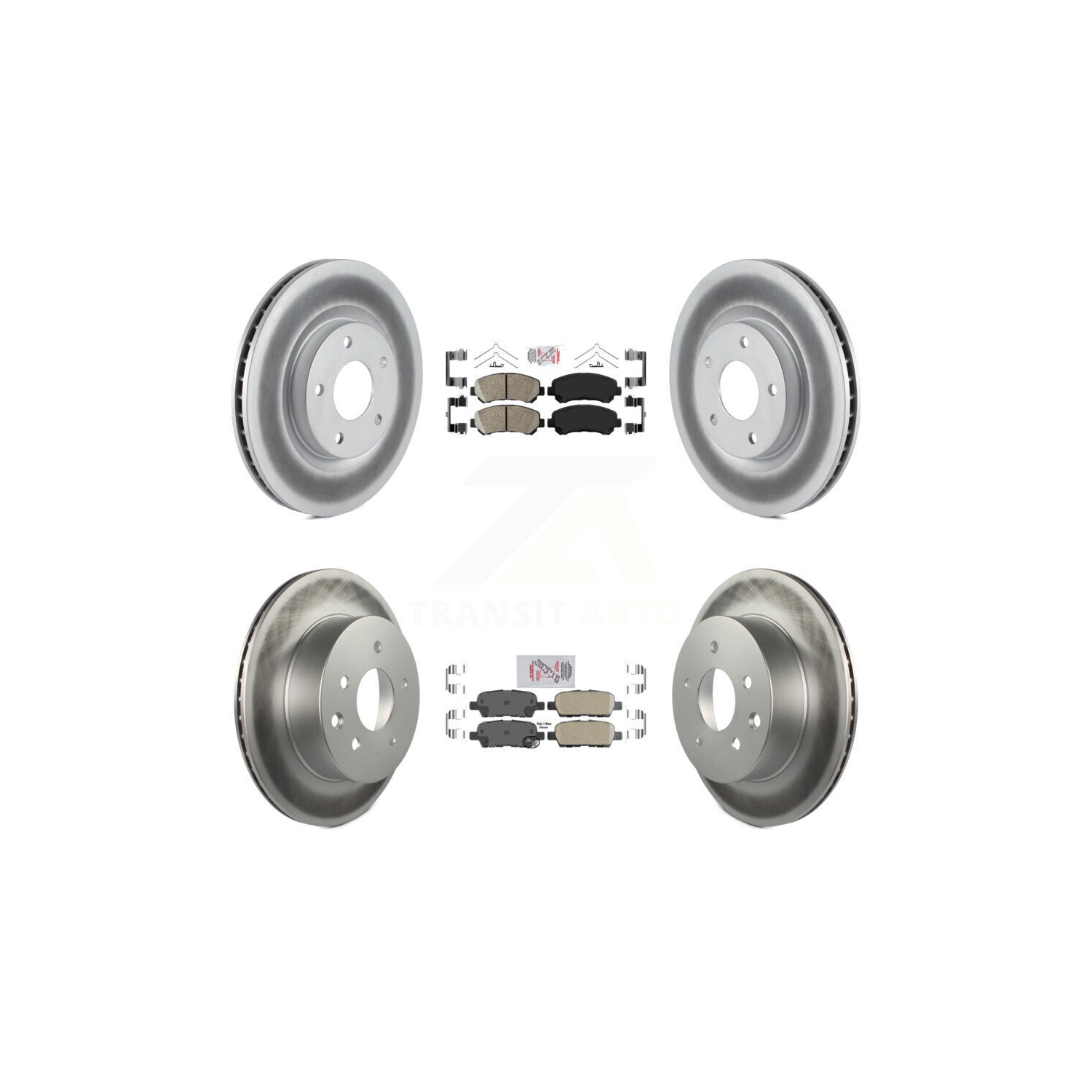 Plaquettes en céramique à l'avant et disques de frein enduits pour Nissan Rogue Select KGA-104895