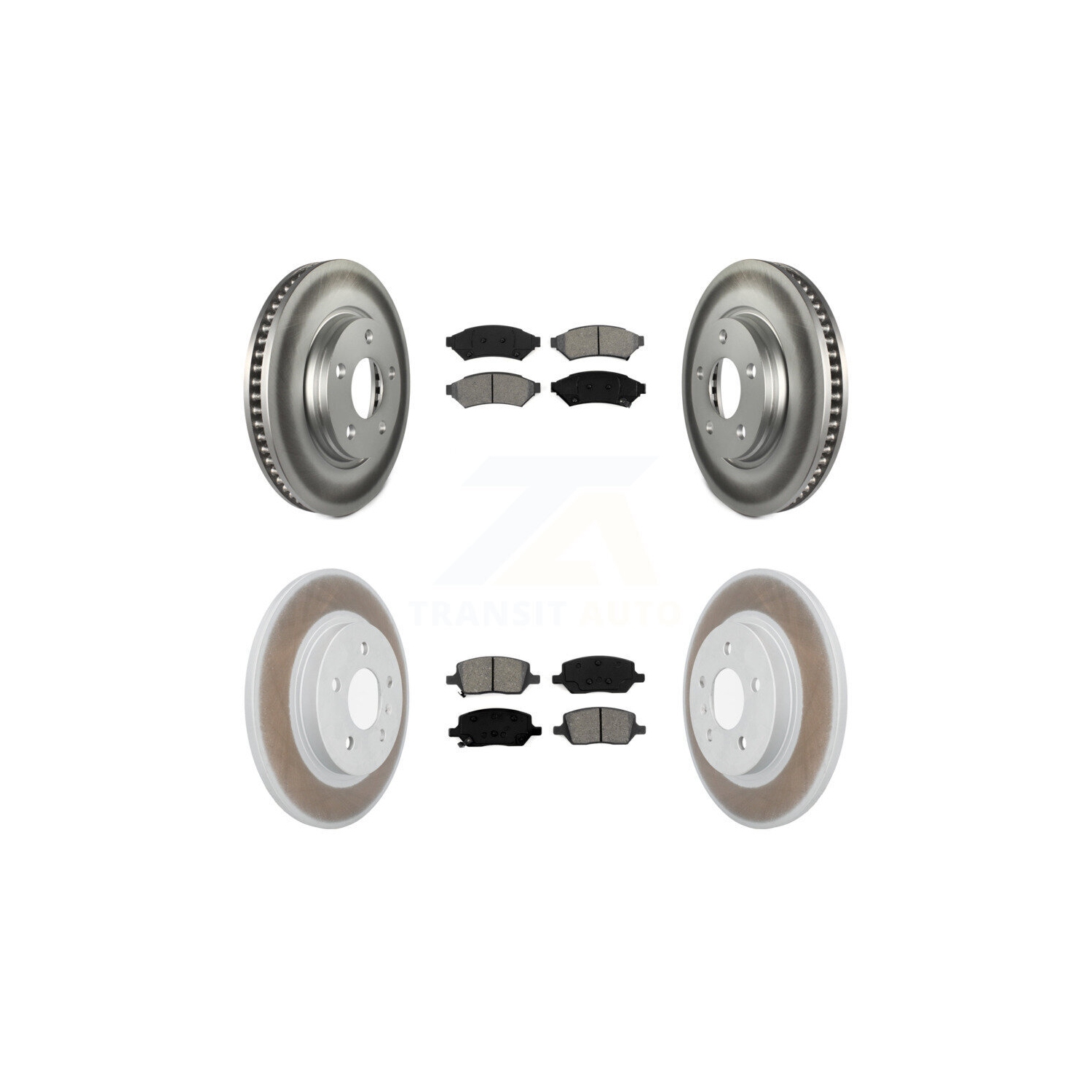 Plaquettes semi-métalliques de disques de frein à revêtement arrière avant pour Chevrolet Uplander Buick Terraza KGS-101885