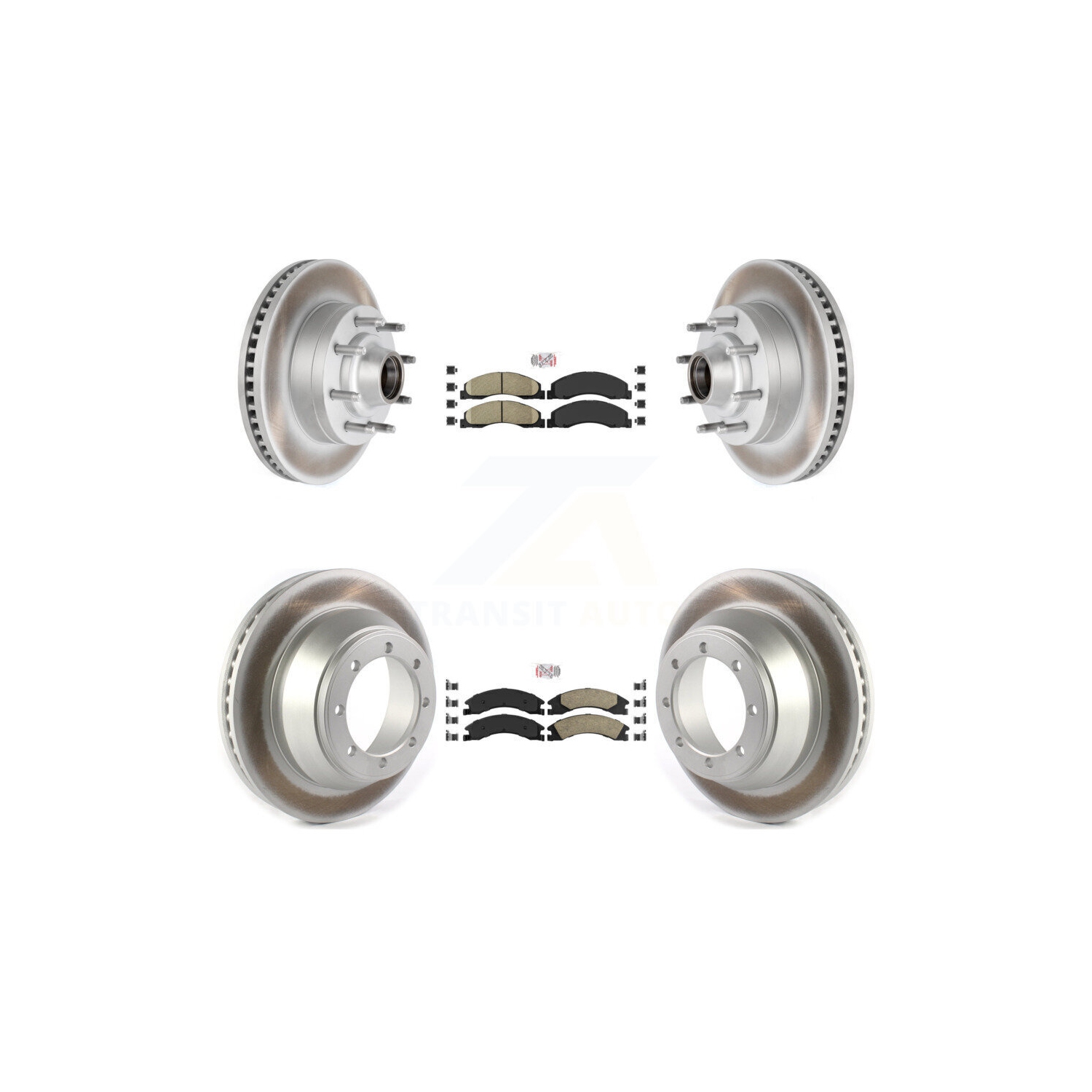 Kit de disque de frein avant à revêtement en céramique pour moteur DIESEL Super Duty KGA-105527 Ford E-450 09-10