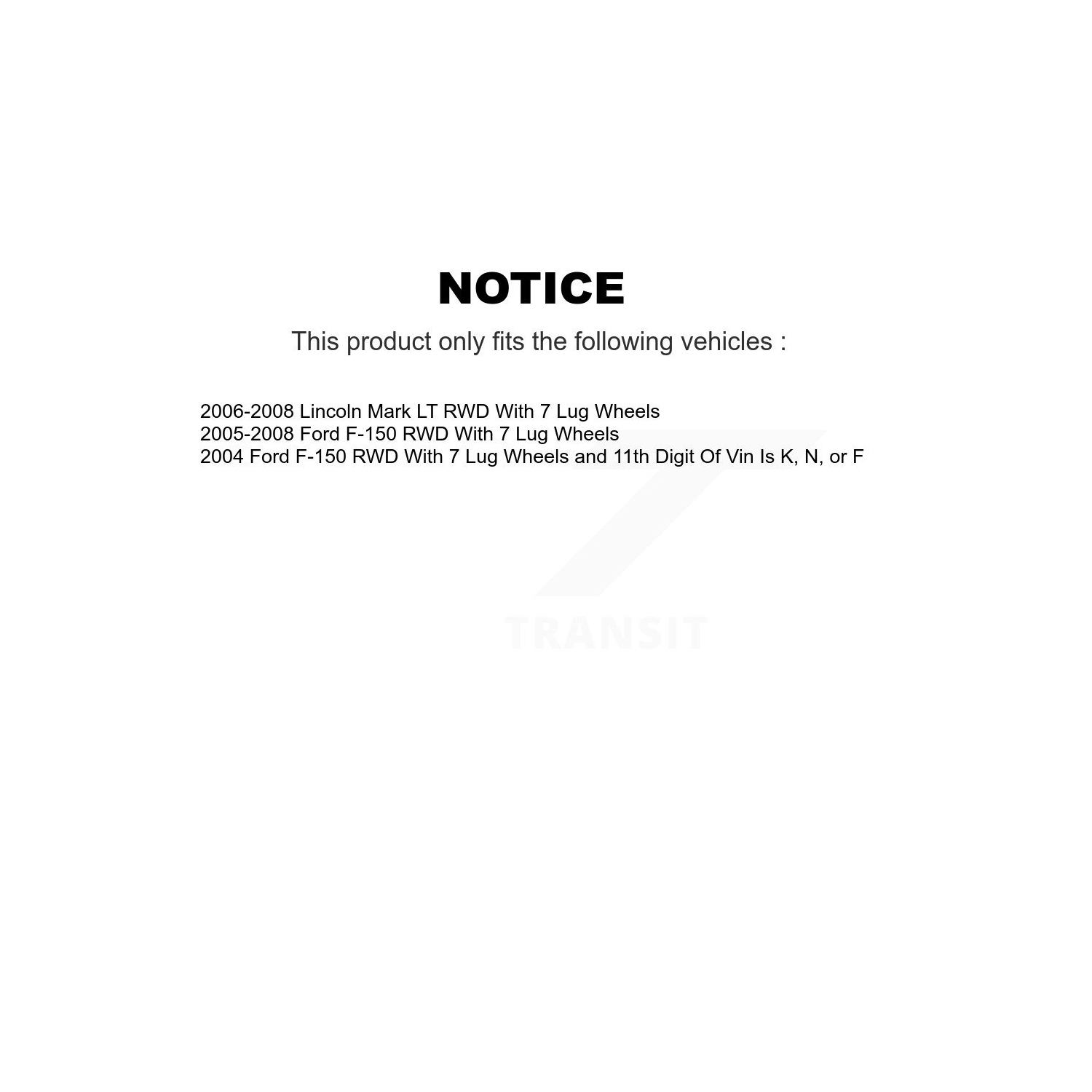 Front Rear Disc Brake Rotors And Semi-Metallic Pad Kit For Ford F-150 Lincoln Mark LT RWD K8S-103088