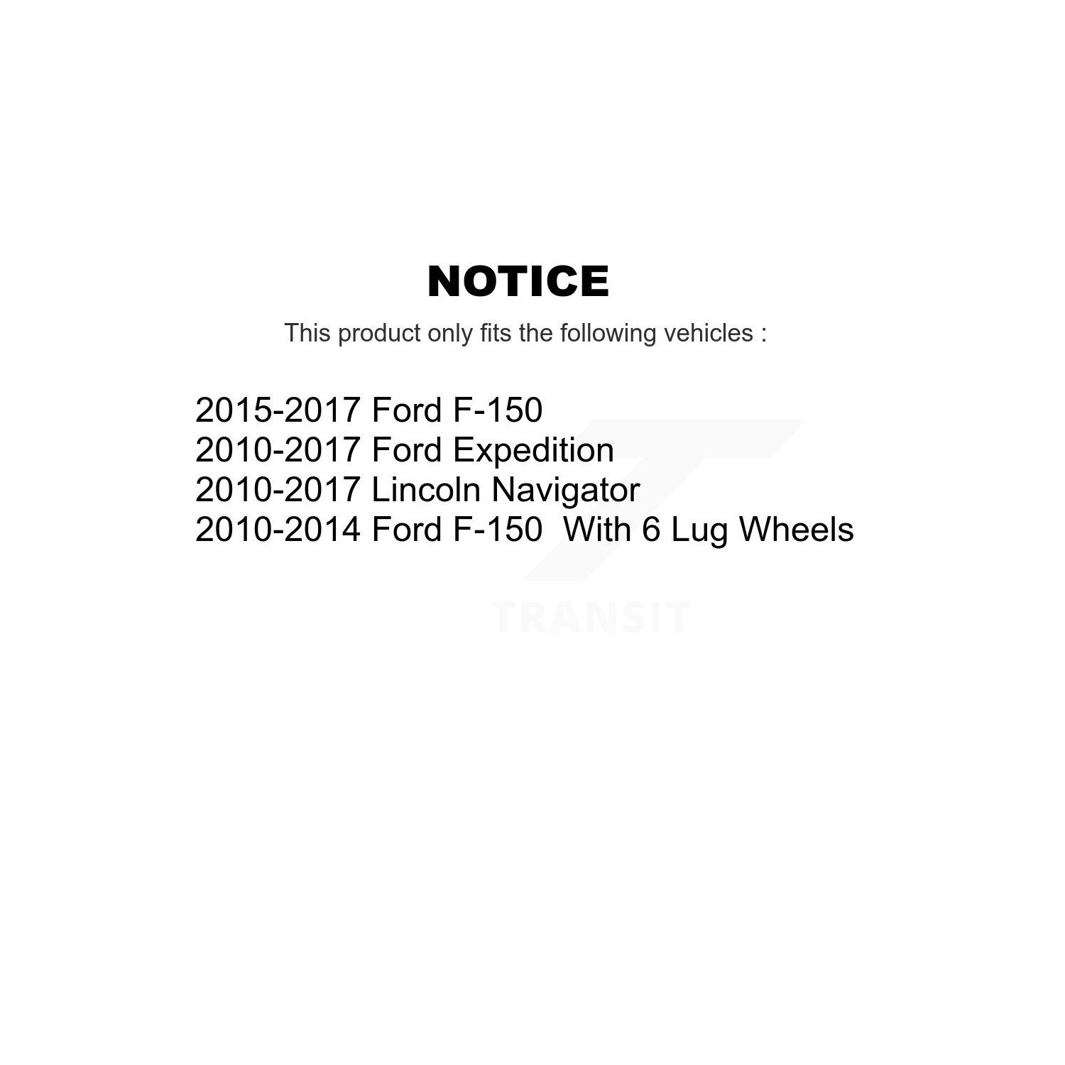 Kit de plaquettes semi-métalliques pour rotor de frein à disque à fente avant pour Ford F-150 Expedition Lincoln KDS-100019