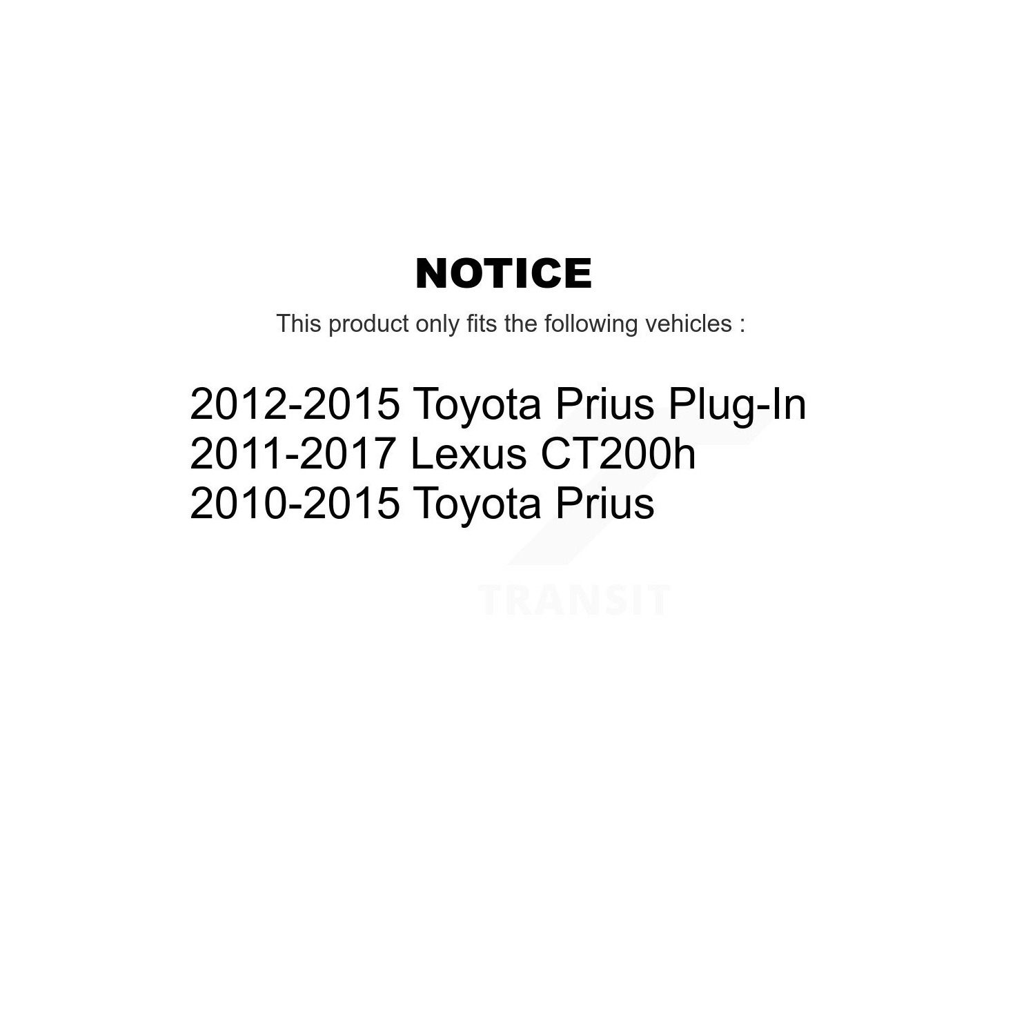 Disques de frein avant et plaquettes en céramique pour Toyota Prius Lexus CT200&nbsp;h Plug-in K8&nbsp;A-104806