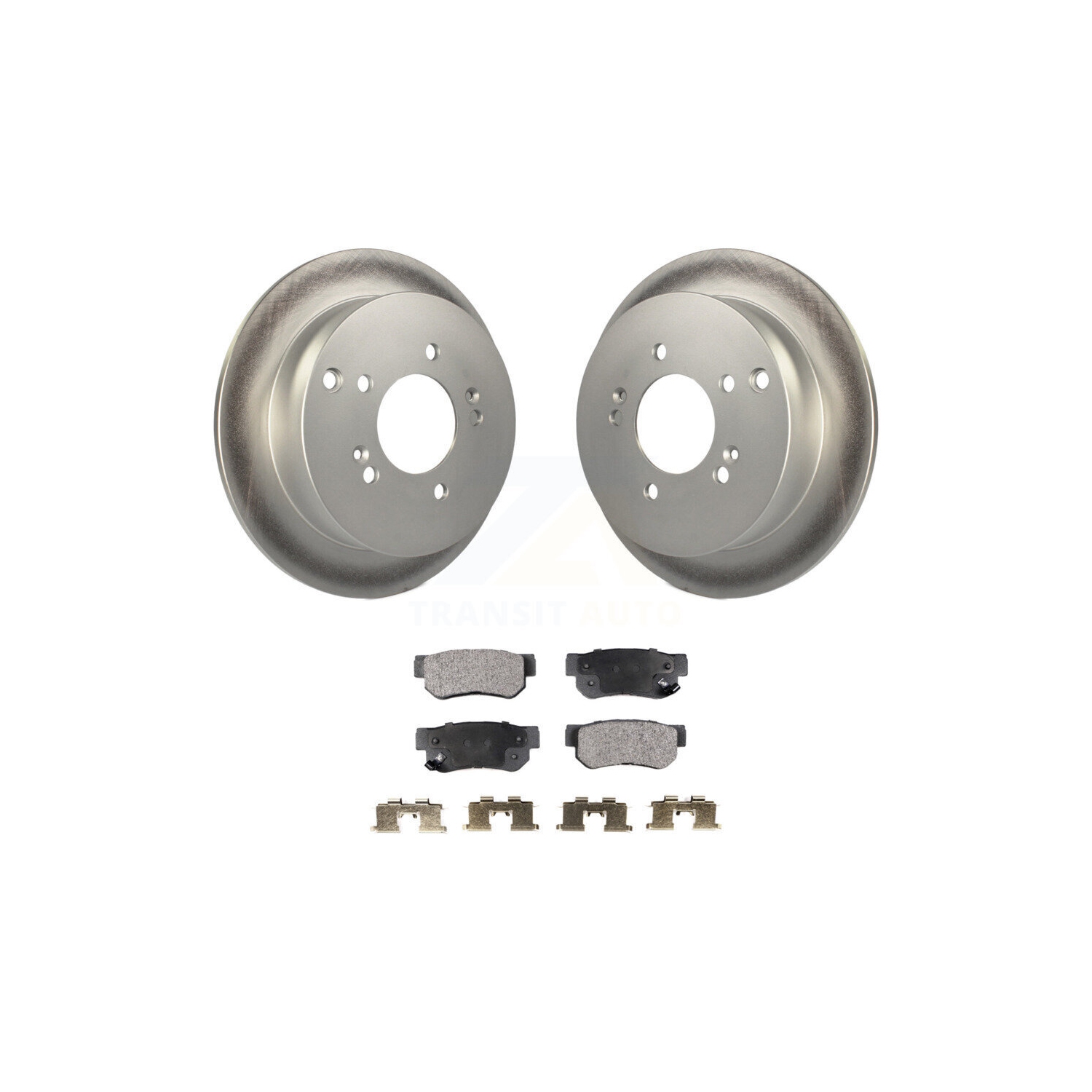Rear Coated Disc Brake Rotor And Ceramic Pad Kit For Hyundai Tucson Kia Sportage Santa Fe KGT-101470