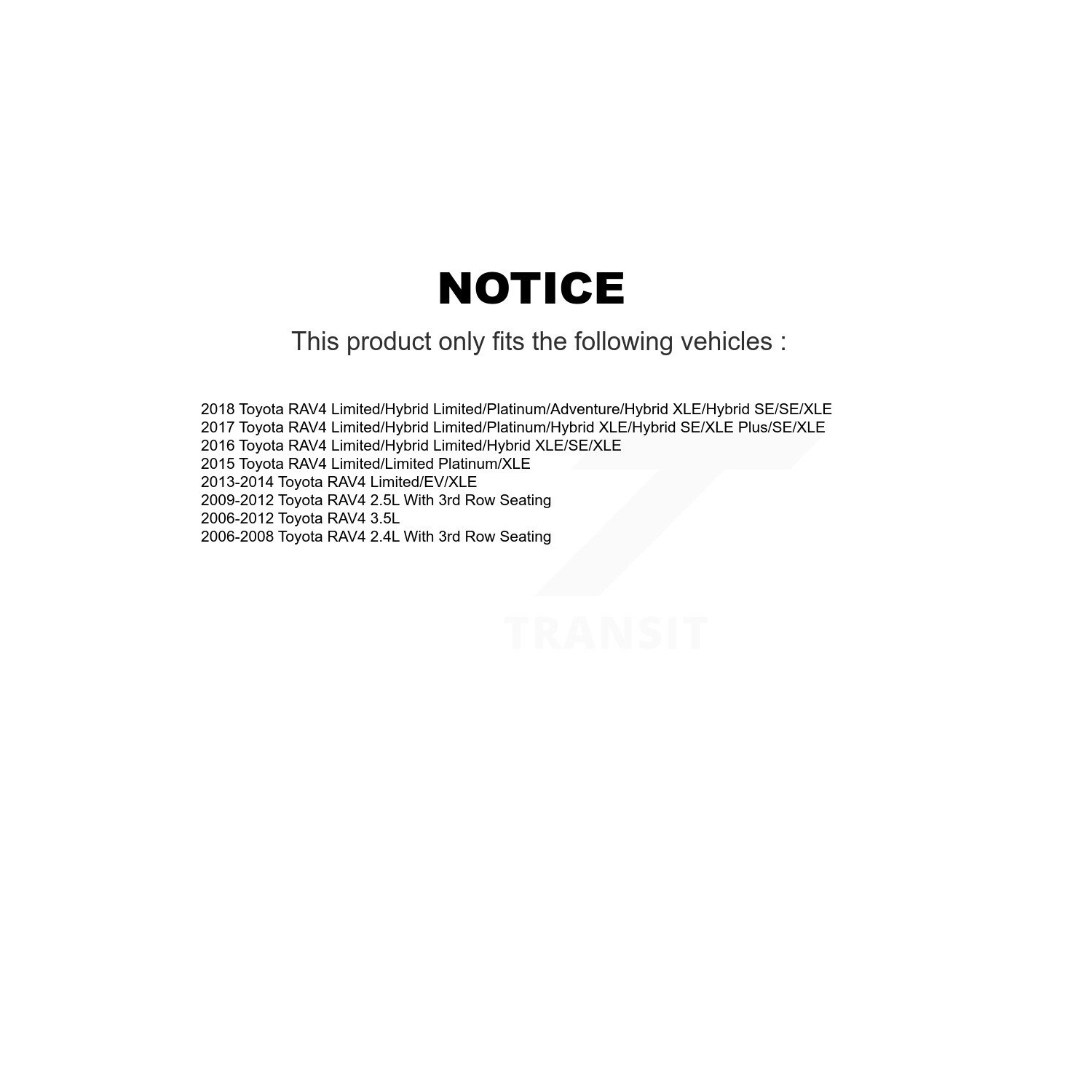 Front Rear Ceramic Pads And Disc Brake Rotors Kit For Toyota RAV4 K8A-102961