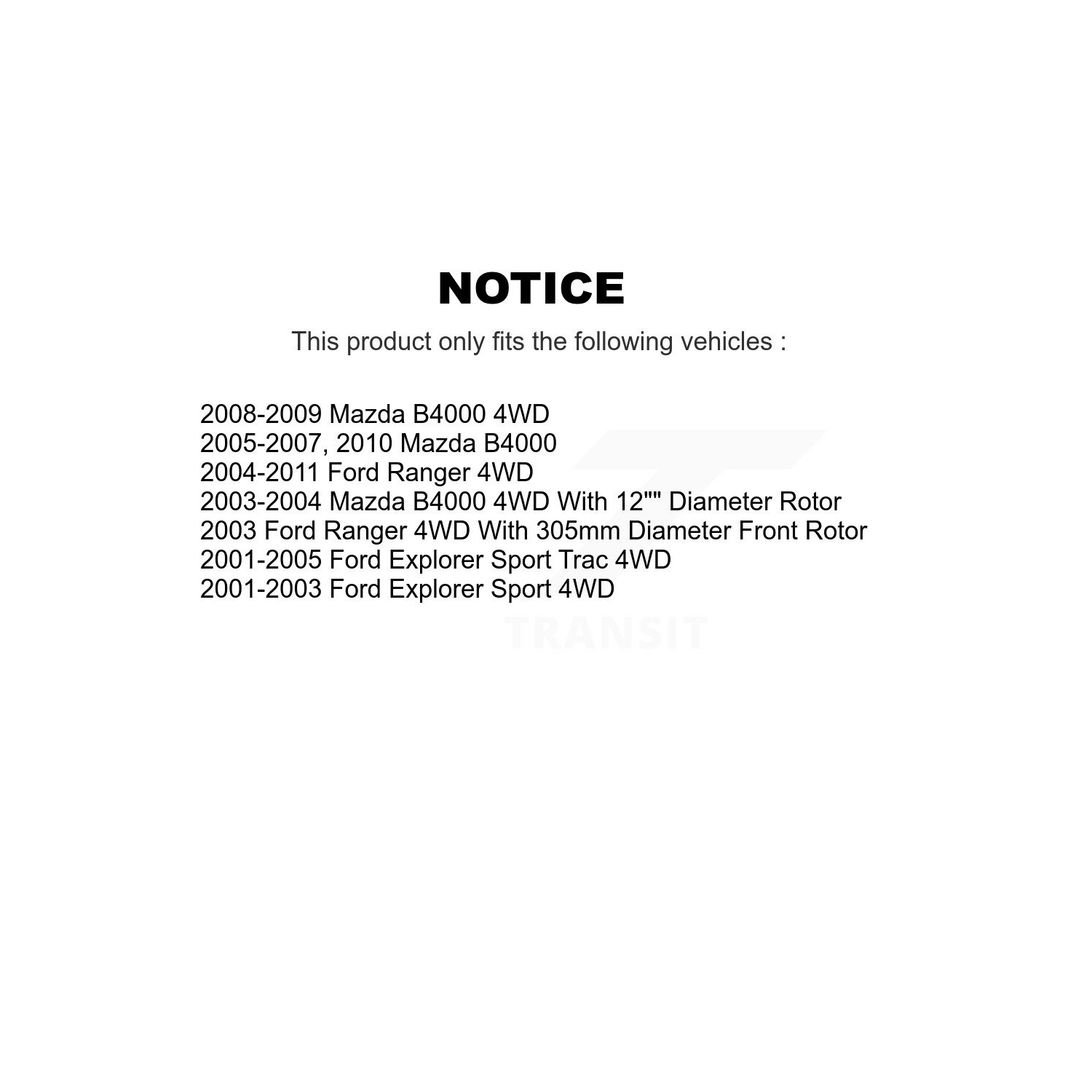 Front Coated Brake Rotors Ceramic Pad Kit For Ford Ranger Mazda B4000 Explorer Sport Trac KGC-100487