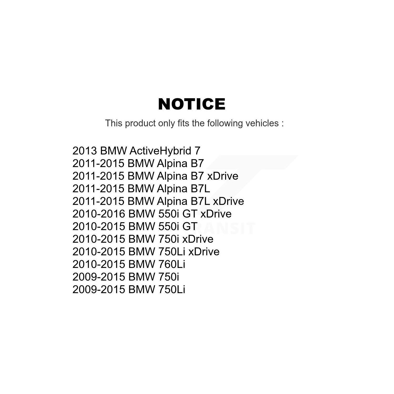 Plaquettes en céramique pour disque de frein arrière pour BMW 750i xDrive 750Li 550i GT Alpina B7 760Li 7 KGC-101485