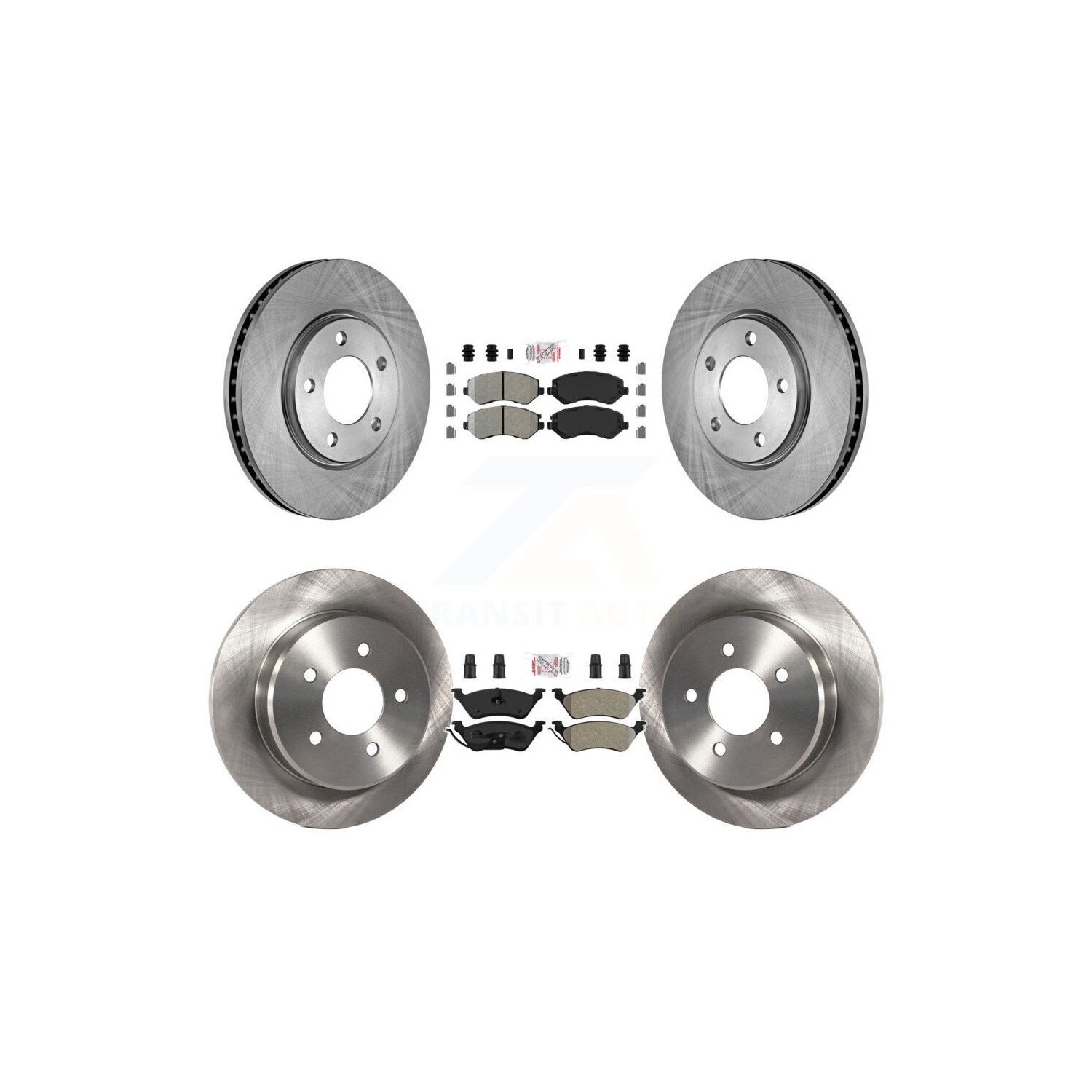 Ensemble de plaquettes et disques de frein semi-métalliques avant arrière pour Dodge Grand Caravan Chrysler Voyager K8&nbsp;A-106482