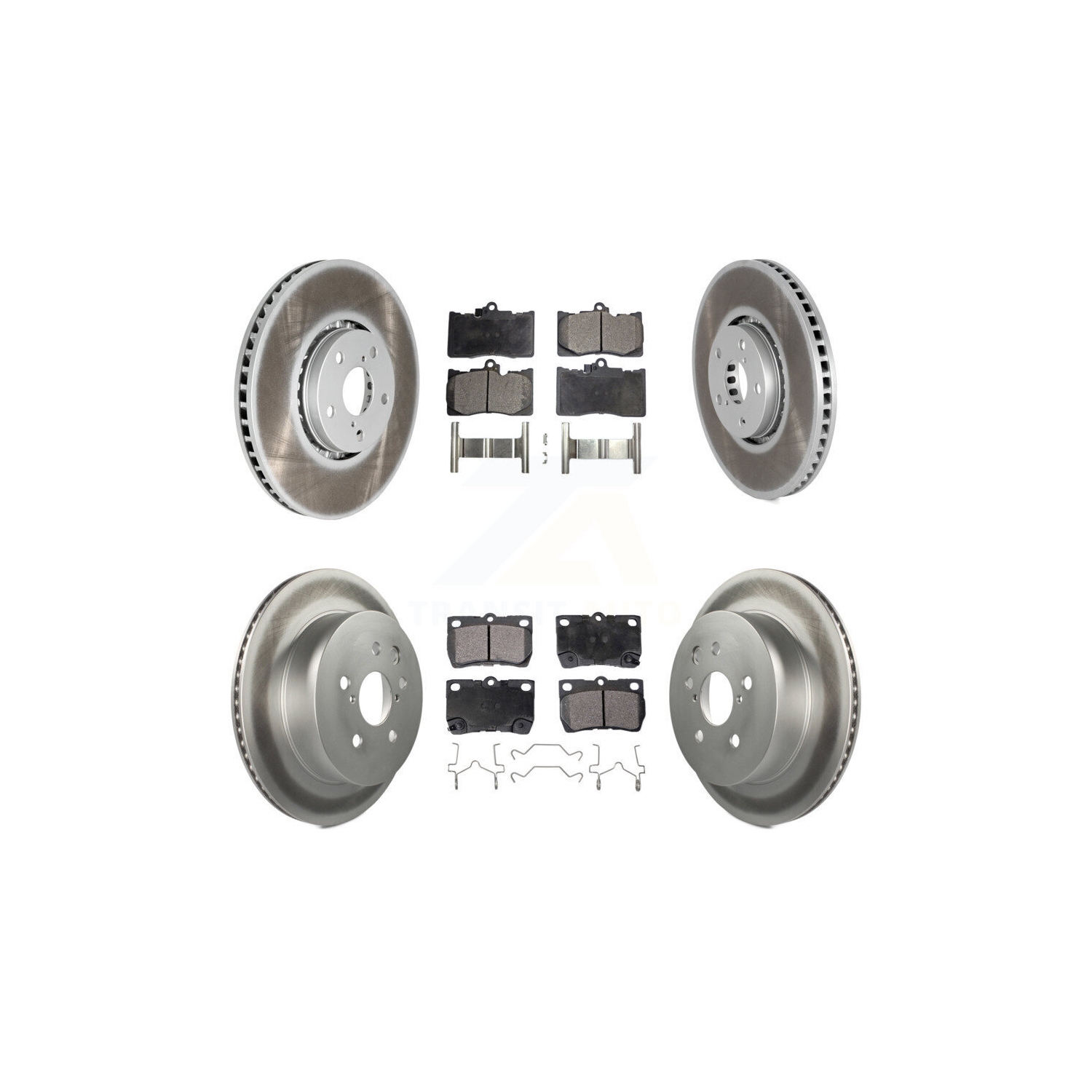 Ensemble de plaquettes semi-métalliques pour disque de frein à revêtement arrière pour Lexus IS350 GS350 450&nbsp;h KGF-102217