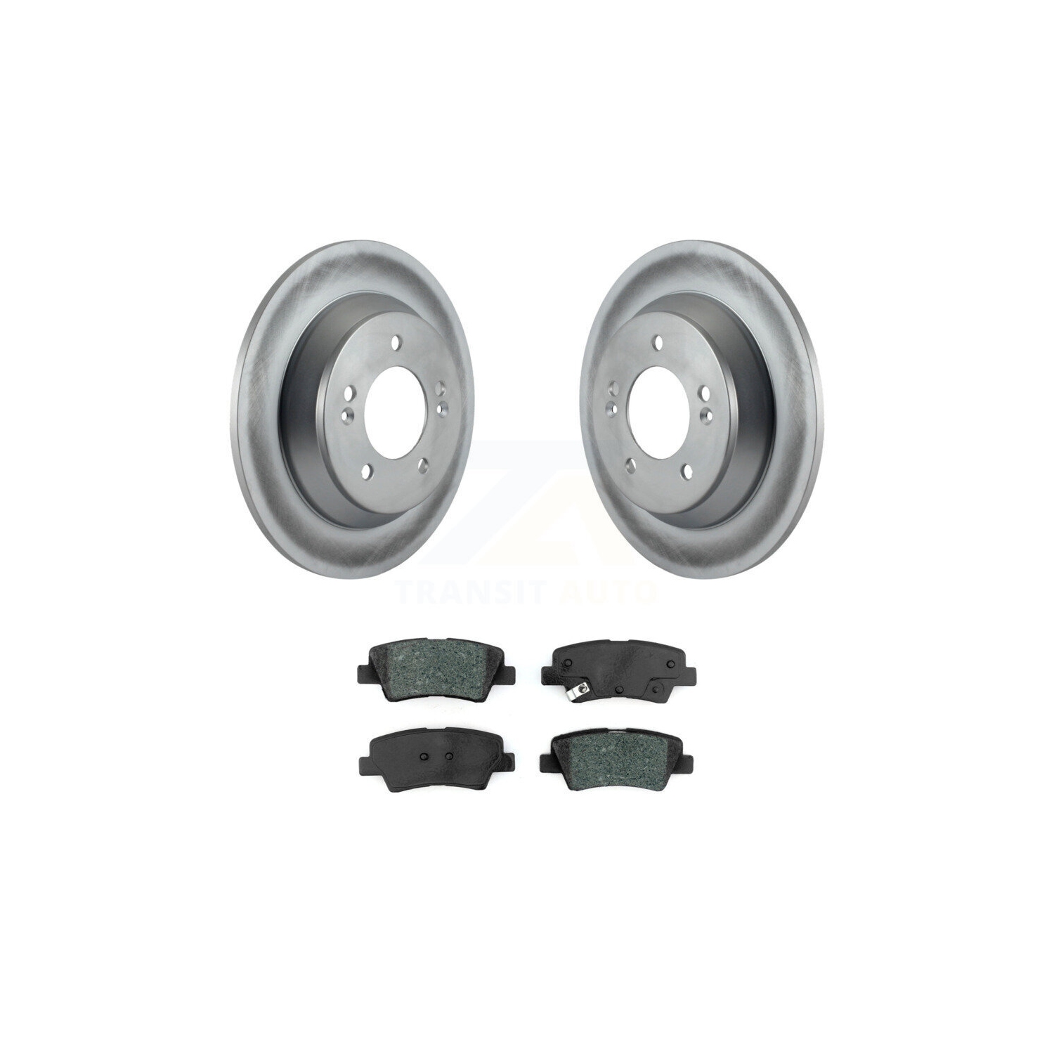 Rear Coat Brake Rotor Semi-Metallic Pad Kit For 14-17 Kia Rondo With Manual Parking KGS-101698