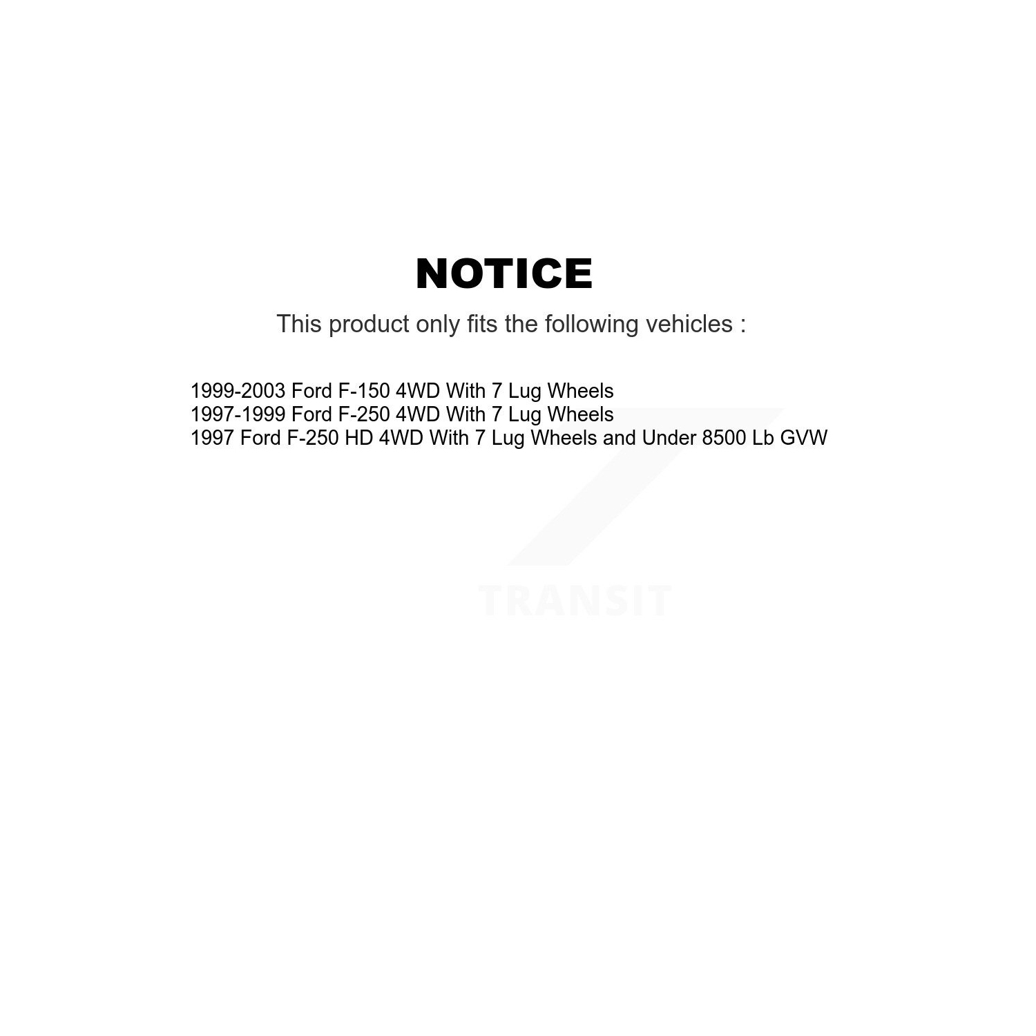 Front Rear Semi-Metallic Pads And Disc Brake Rotors Kit For Ford F-150 F-250 HD 4WD K8A-106369