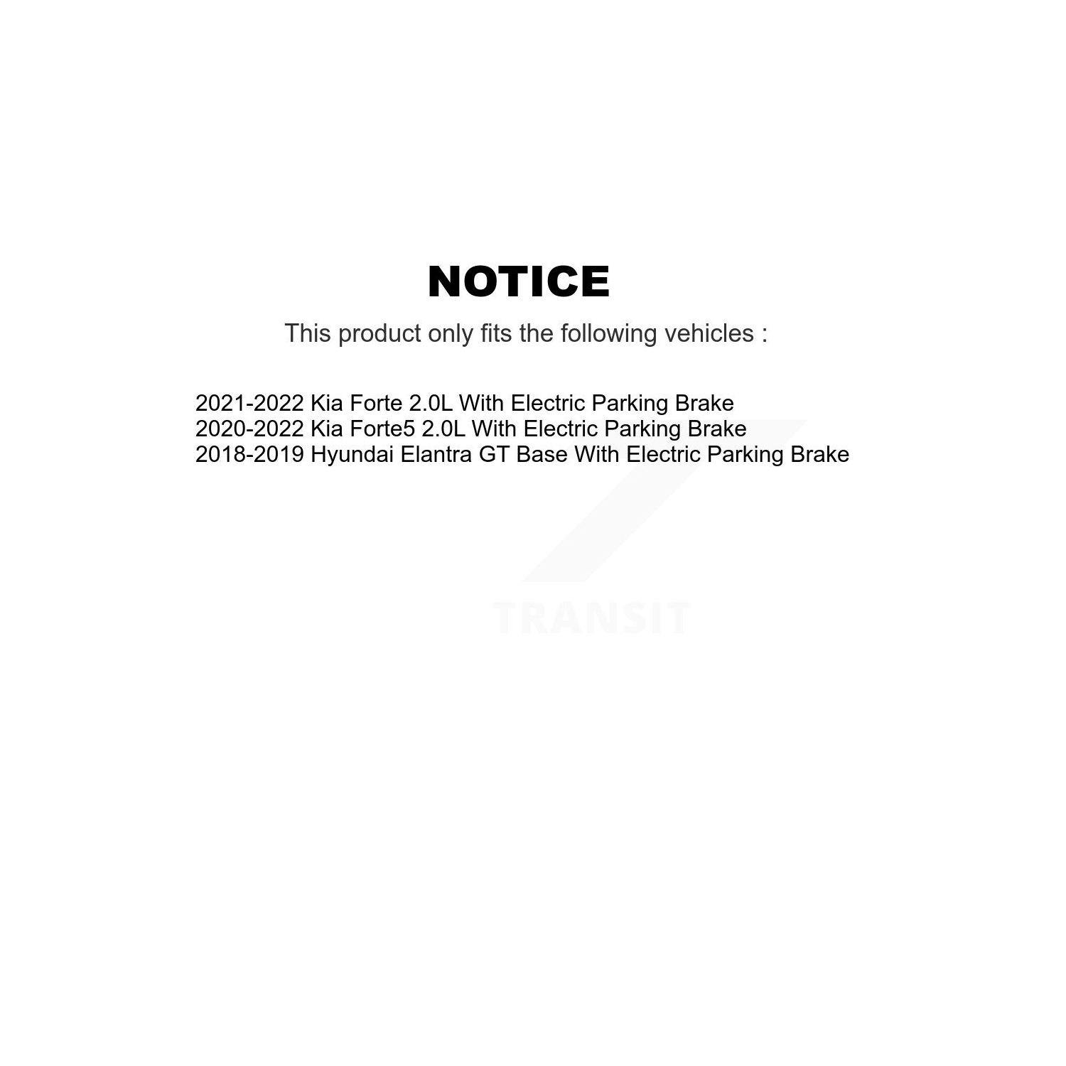 Ensemble de plaquettes semi-métalliques pour disque de frein arrière Kia Forte5 Hyundai Elantra GT KGF-101988