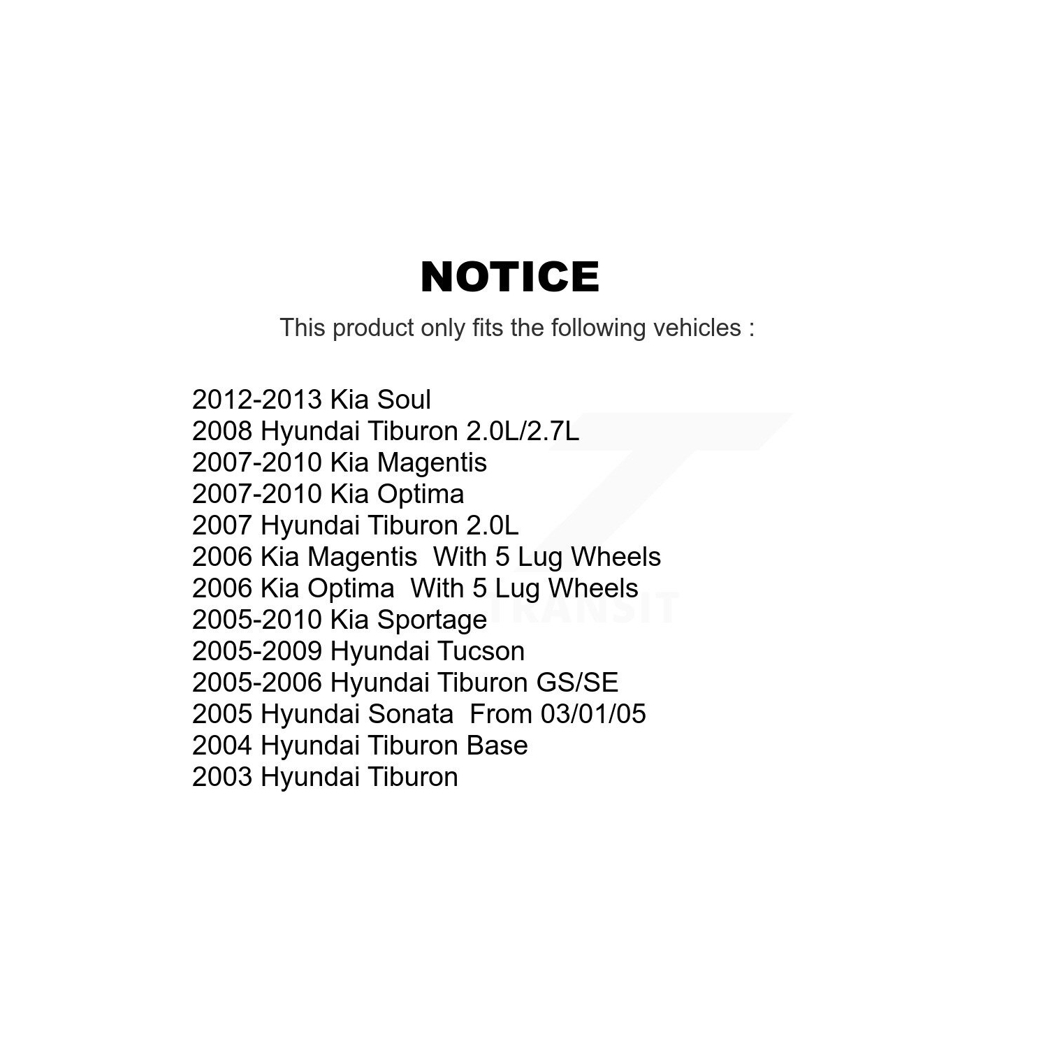 Ensemble de plaquettes en céramique pour disques de frein avant pour Kia Hyundai Tucson Soul Sportage Tiburon KGA-100497