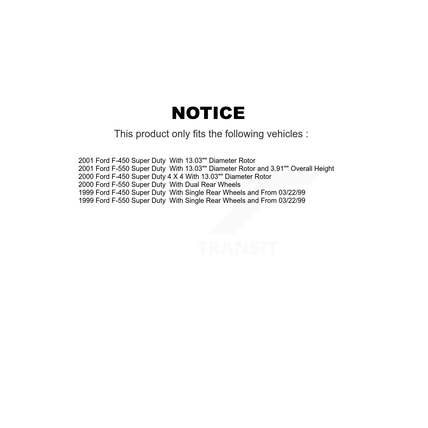 Front Rear Disc Brake Rotors And Ceramic Pads Kit For Ford F-450 Super Duty F-550 K8C-101361