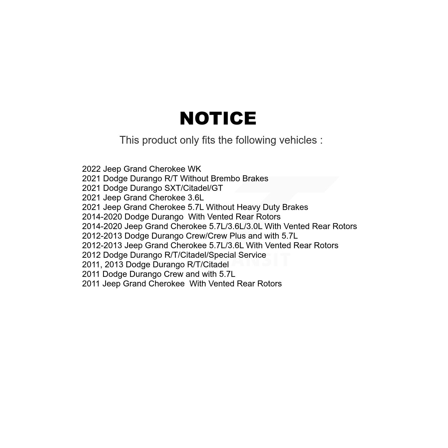 Rear Disc Brake Rotors And Ceramic Pads Kit For Jeep Grand Cherokee Dodge Durango WK K8C-101742