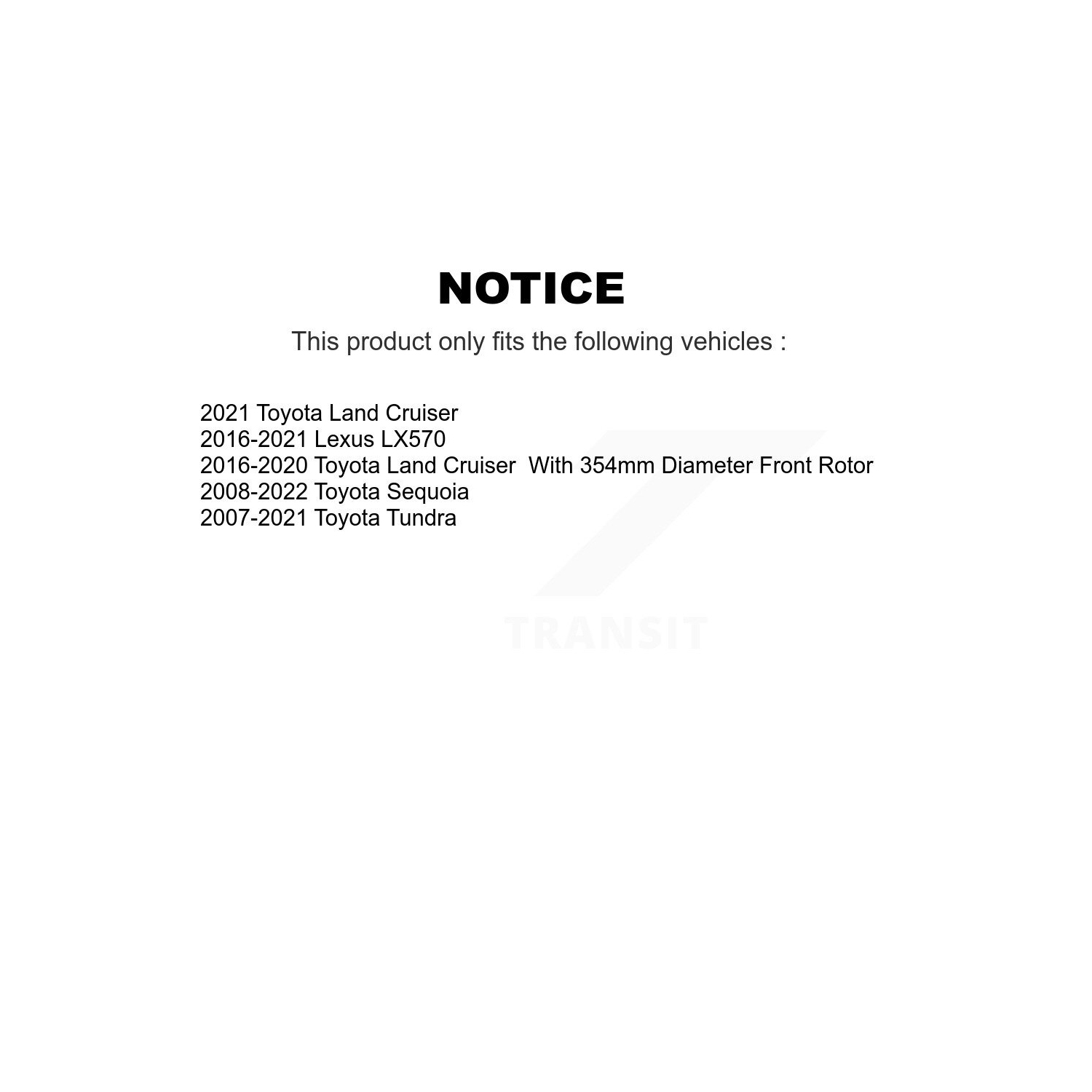 Ensemble de plaquettes semi-métalliques pour rotor de frein à revêtement arrière avant pour Toyota Tundra Sequoia Lexus LX570 KGS-100984