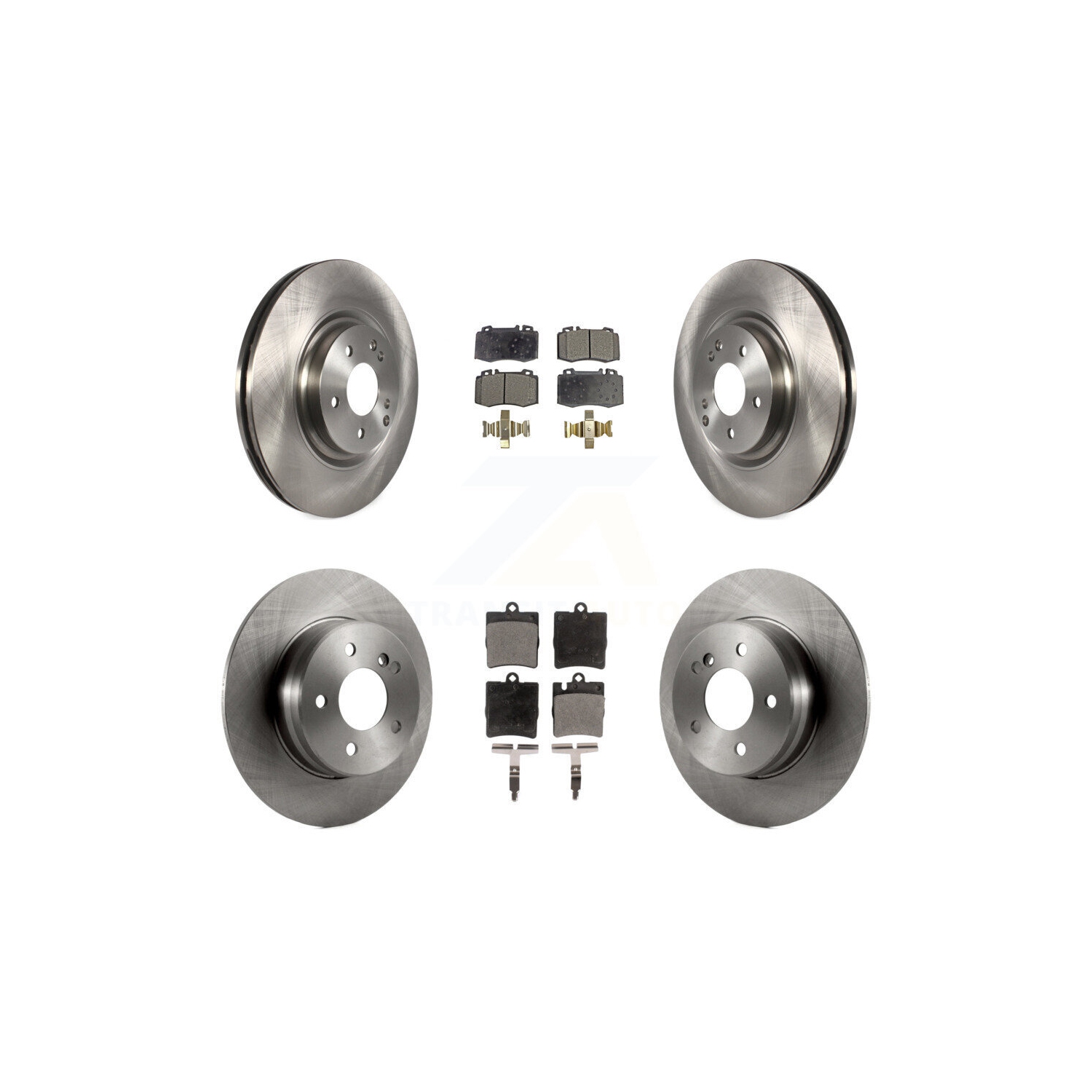Ensemble de disques de frein avant arrière et plaquettes en céramique pour Mercedes-Benz C230 SLK350 C320 K8T-101400