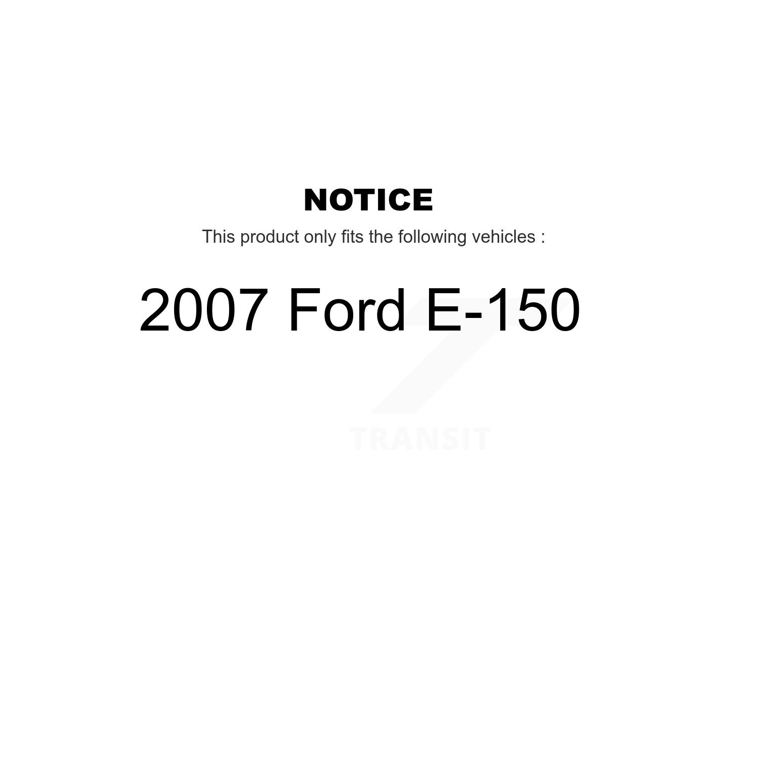 Moyeu de disque de frein avant enduit et plaquettes en céramique pour Ford E-150 KGT-100569 2007