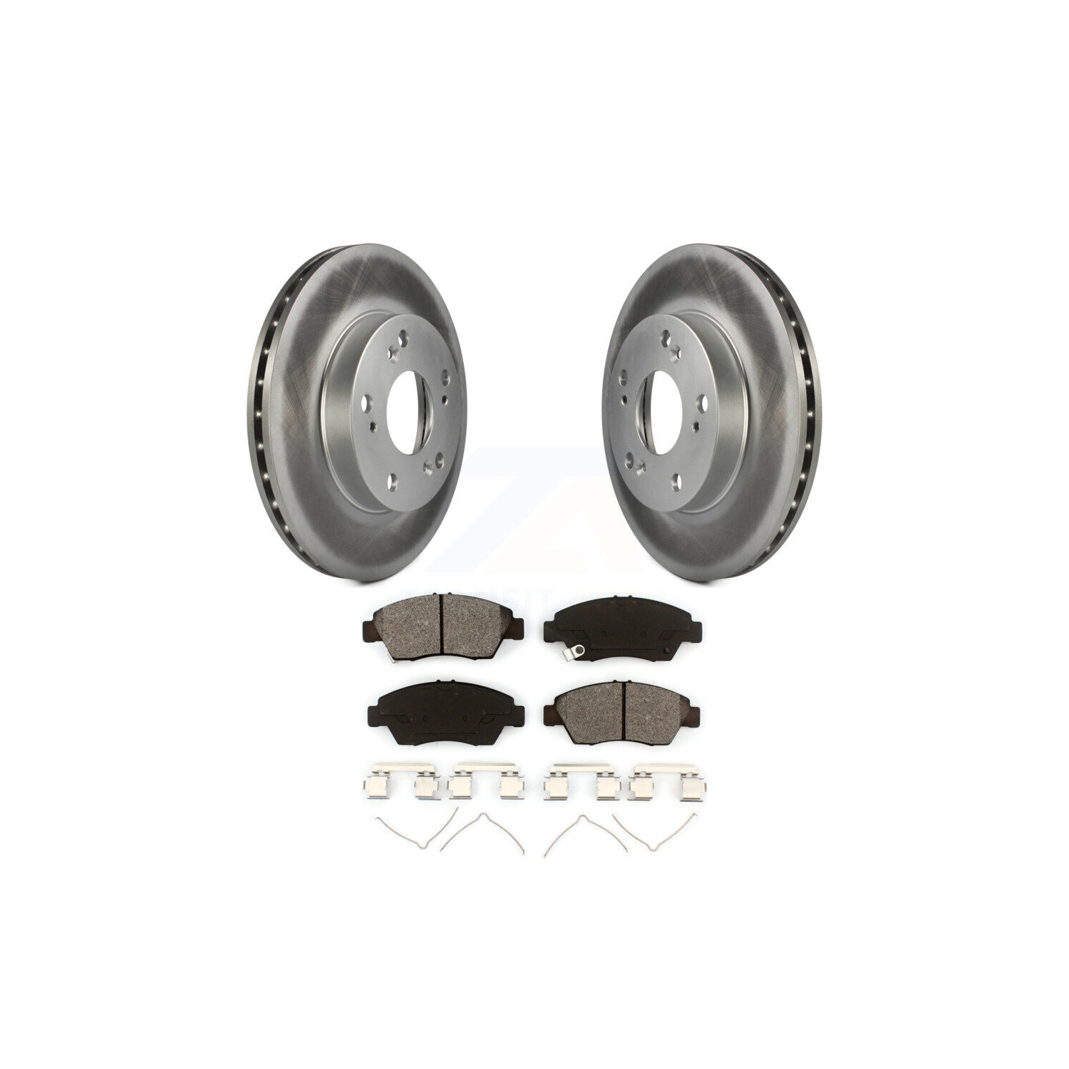 Front Coated Disc Brake Rotors And Semi-Metallic Pads Kit For Honda Civic Acura RSX CR-Z KGS-100256
