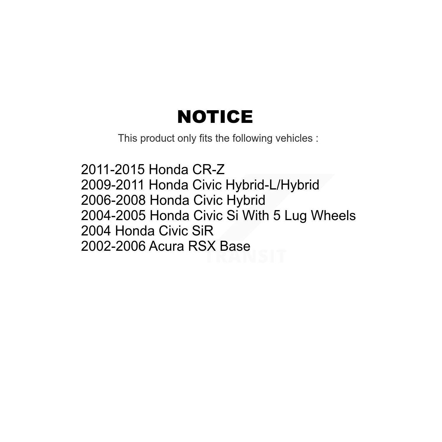 Front Coated Disc Brake Rotors And Semi-Metallic Pads Kit For Honda Civic Acura RSX CR-Z KGS-100256