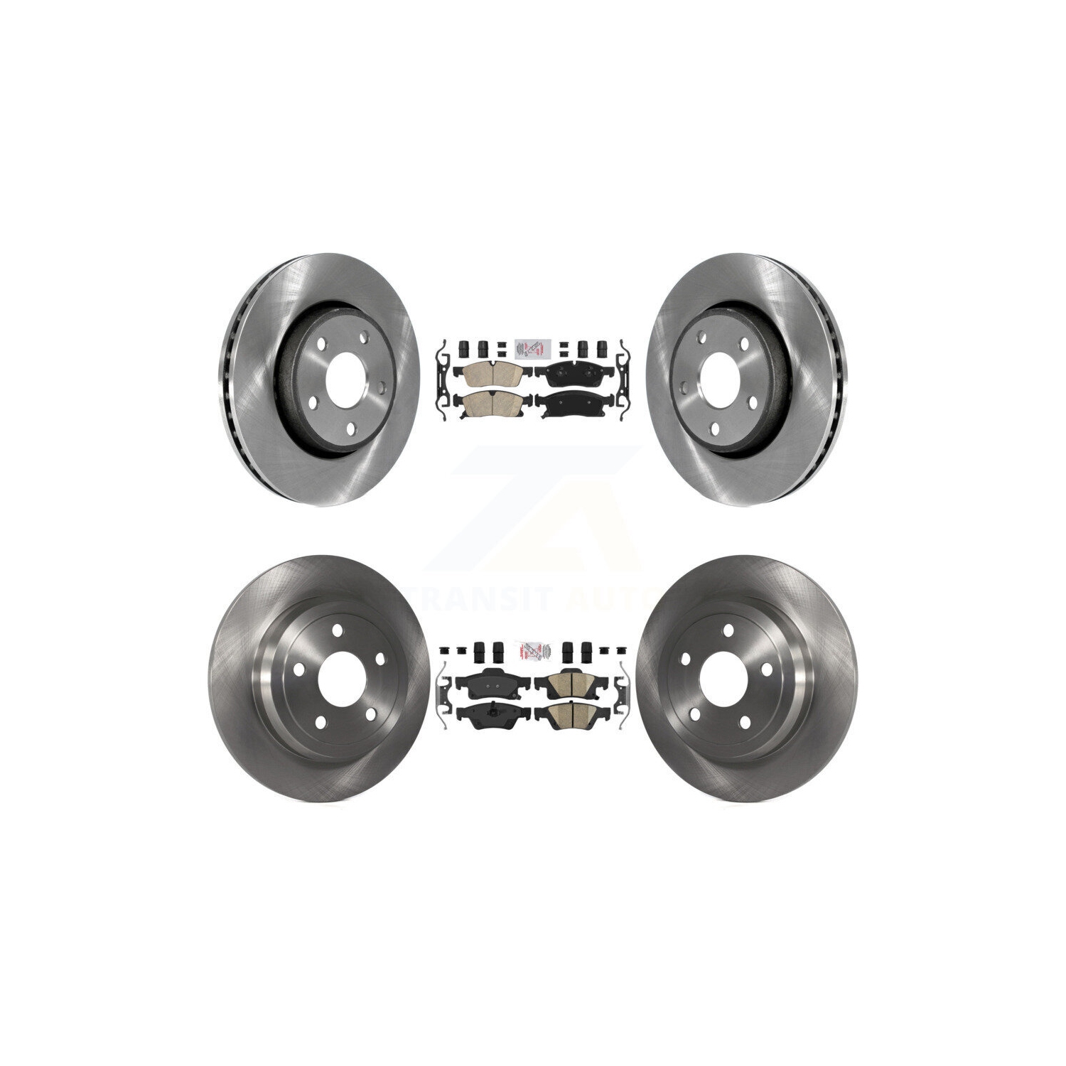 Kit de disque de frein avant arrière en céramique pour Dodge Durango 2016-2020 avec disques solides K8&nbsp;A-106351