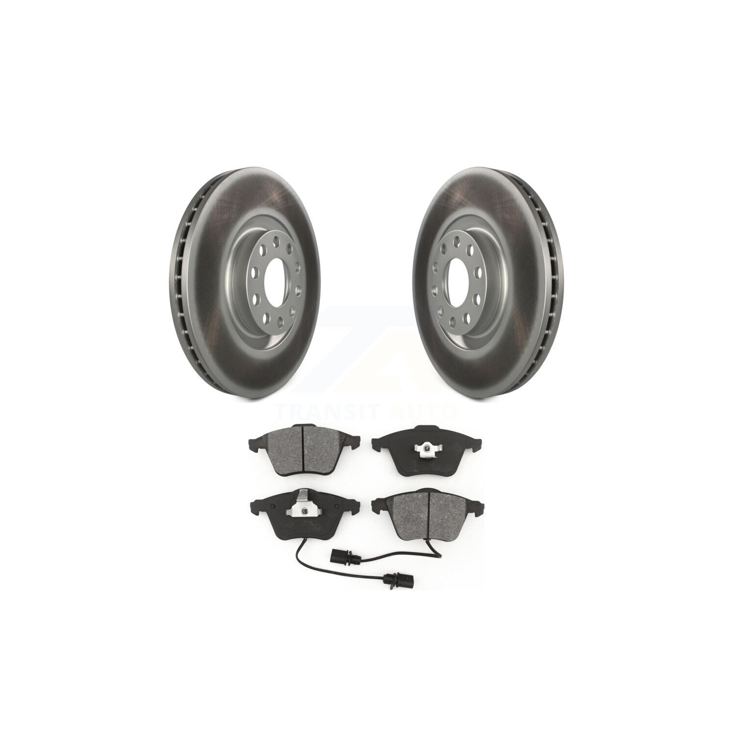 Disques de frein à disque enduits à l'avant et plaquettes semi-métalliques pour Audi A6 Quattro KGS-102372