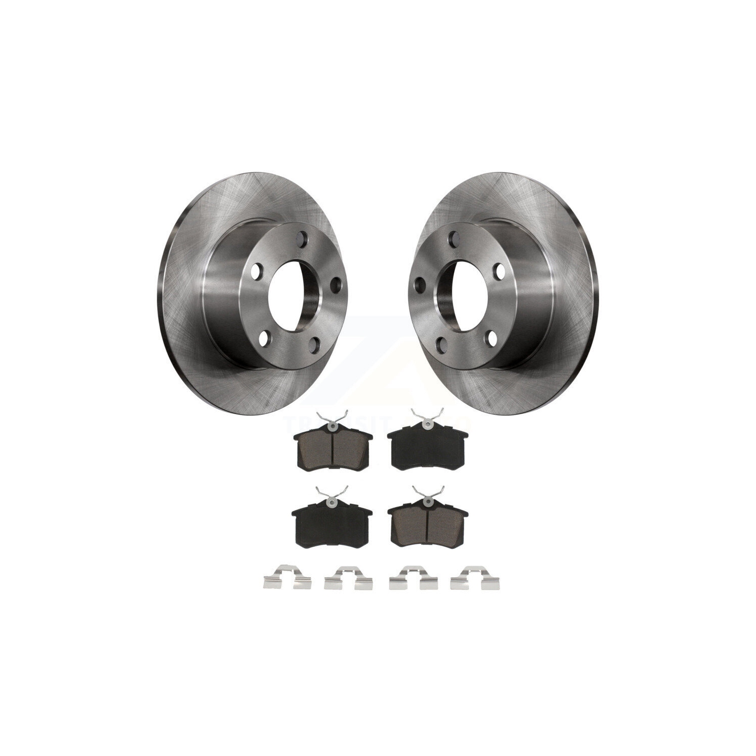 Rear Disc Brake Rotors And Ceramic Pads Kit For Volkswagen Passat Audi A6 K8C-101977