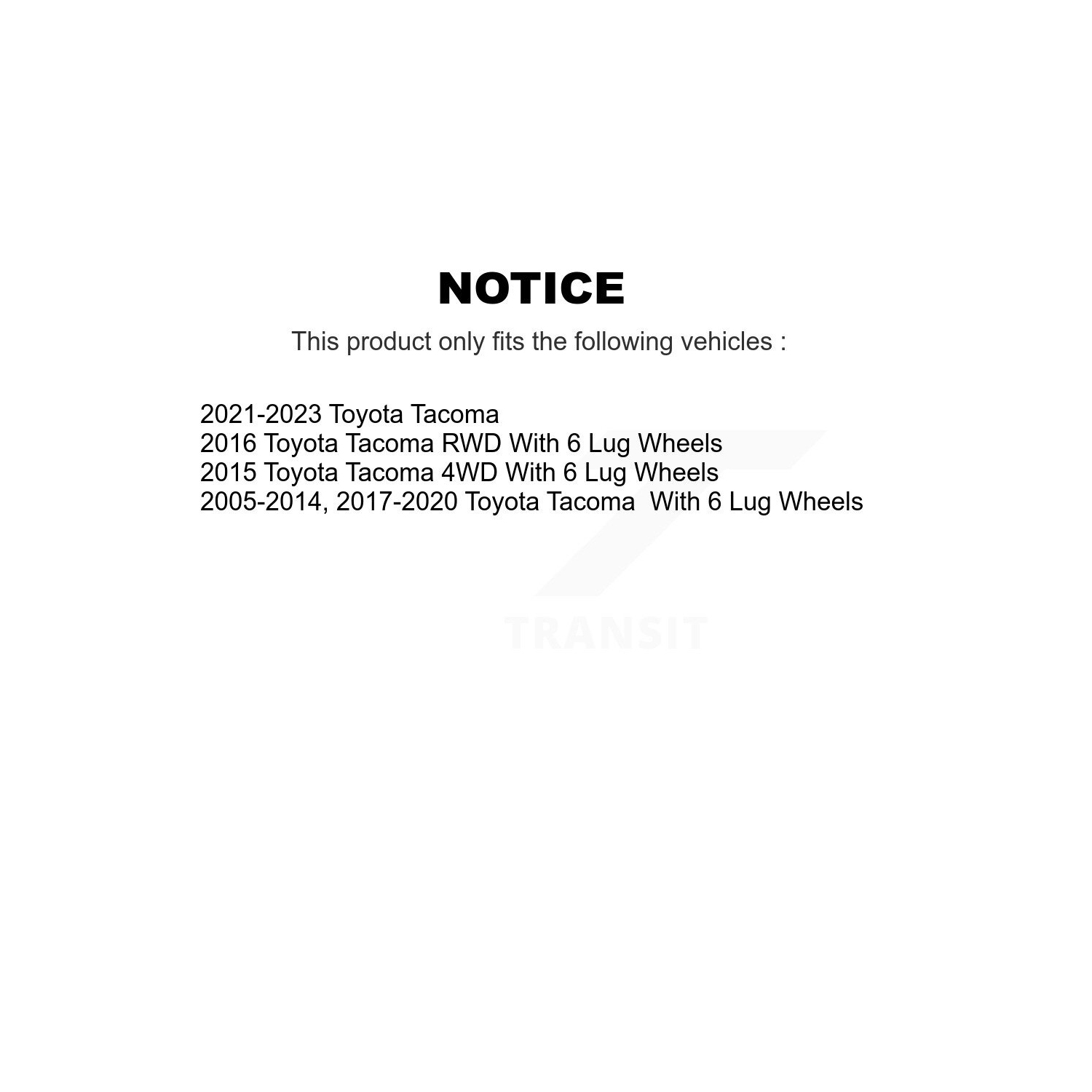 Disques de frein à disque arrière avant, plaquettes en céramique et tambour pour Toyota Tacoma K8C-102410