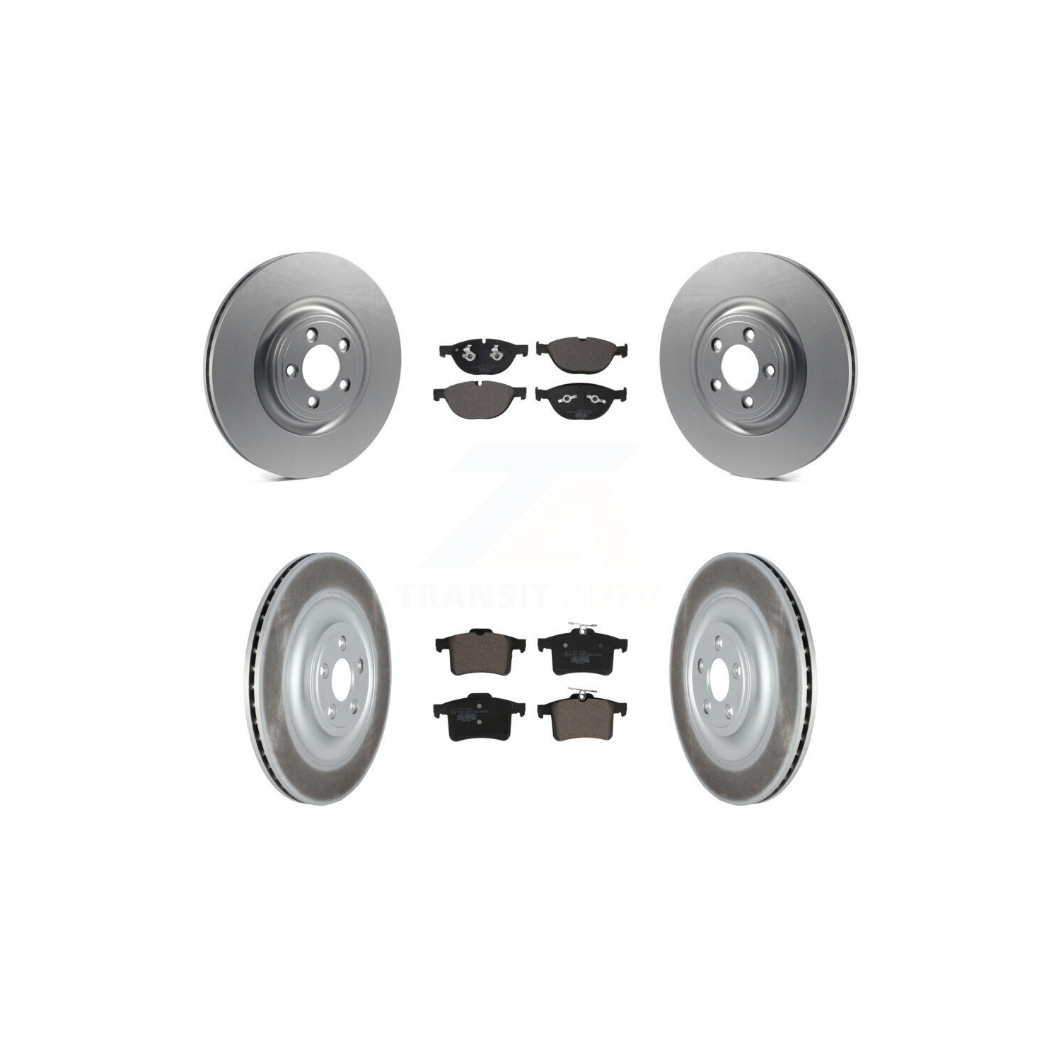 Kit de plaquettes en céramique pour disque de frein avant arrière pour Jaguar XF avec diamètre 354&nbsp;mm KGT-102844