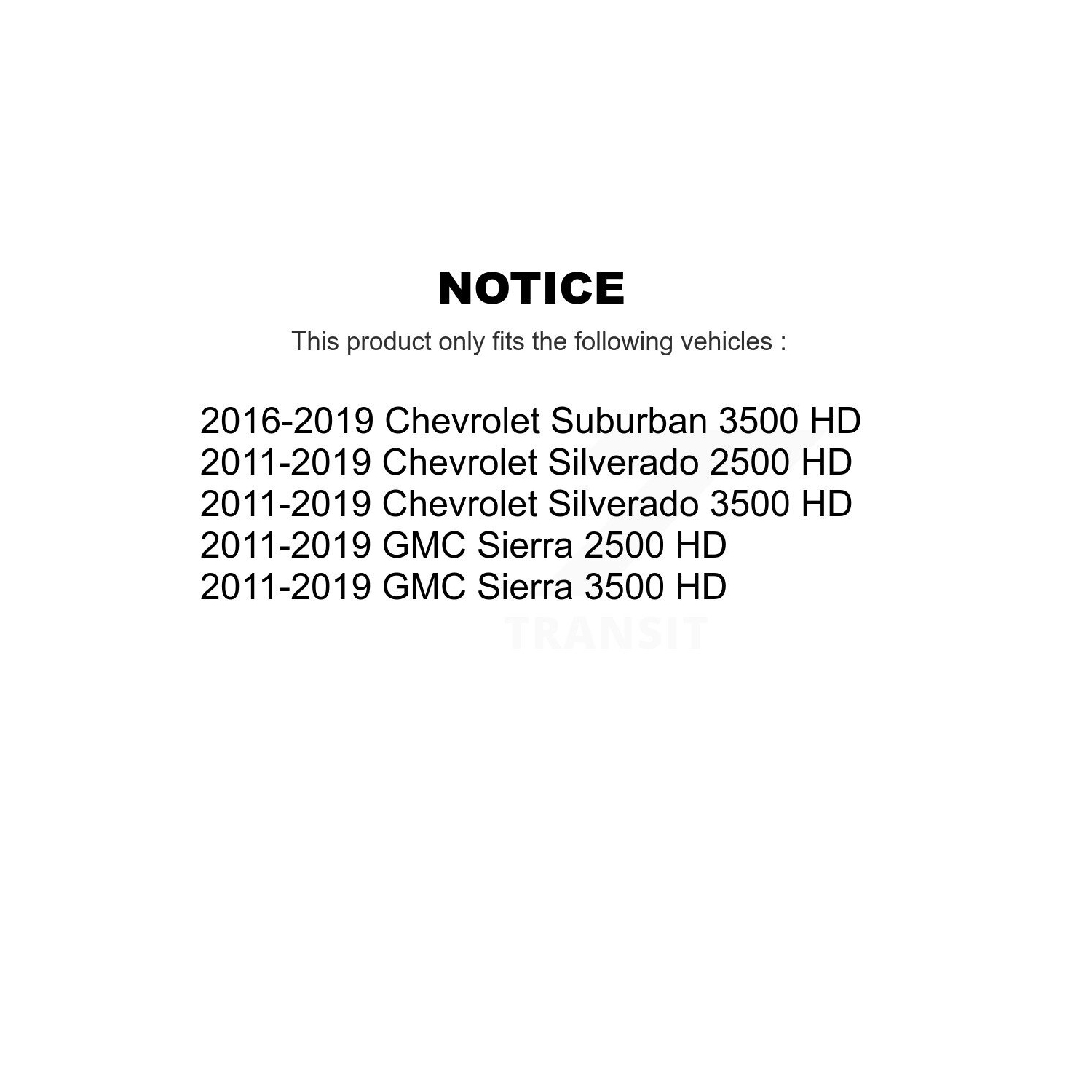 Ensemble de plaquettes en céramique pour disque de frein avant percé pour Chevrolet Sierra 2500 HD Silverado KDT-100014 de GMC