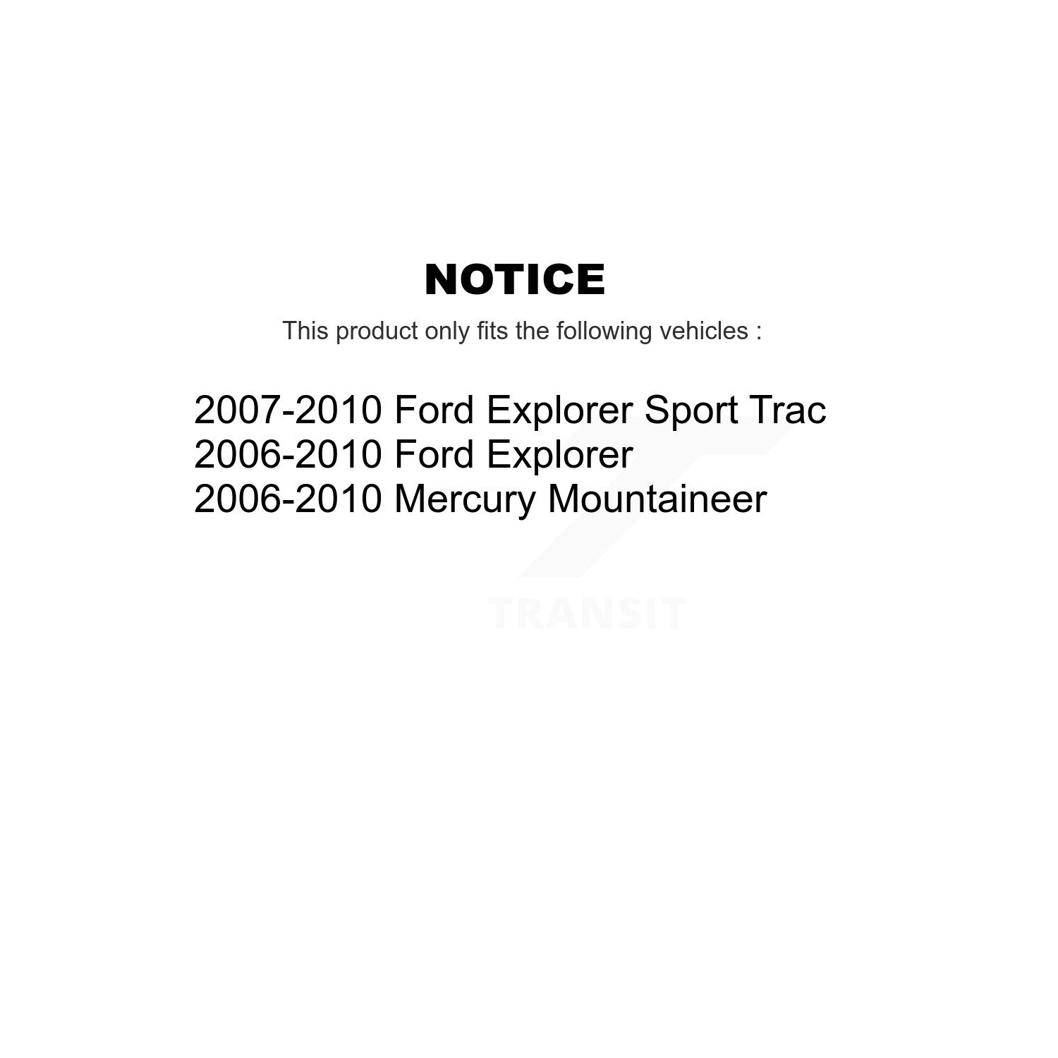 Front Disc Brake Rotor & Ceramic Pad Kit For Ford Explorer Sport Trac Mercury Mountaineer K8T-100149