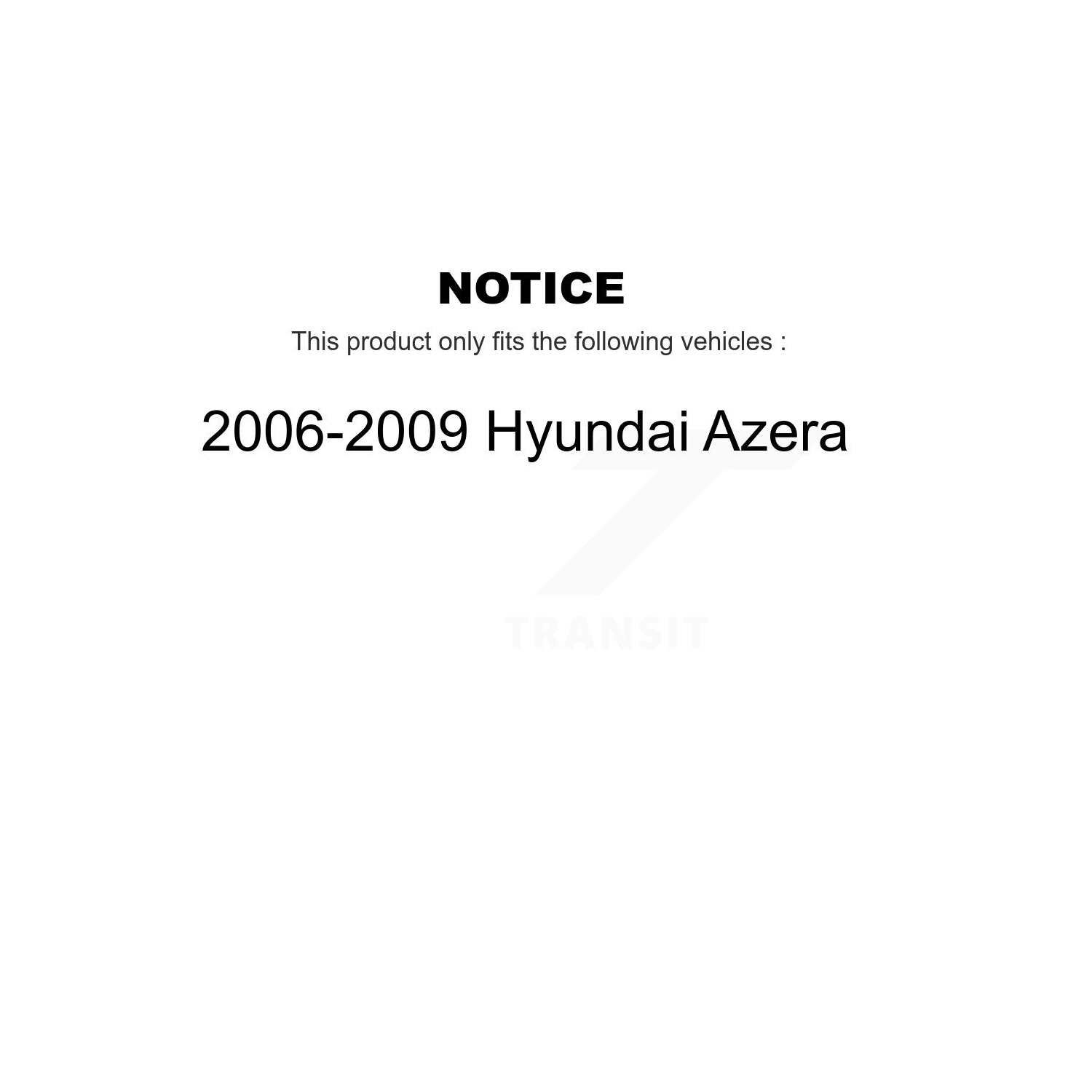 Disques de frein à disque et plaquettes en céramique recouverts à l'arrière pour Hyundai Azera KGA-103963 2006-2009