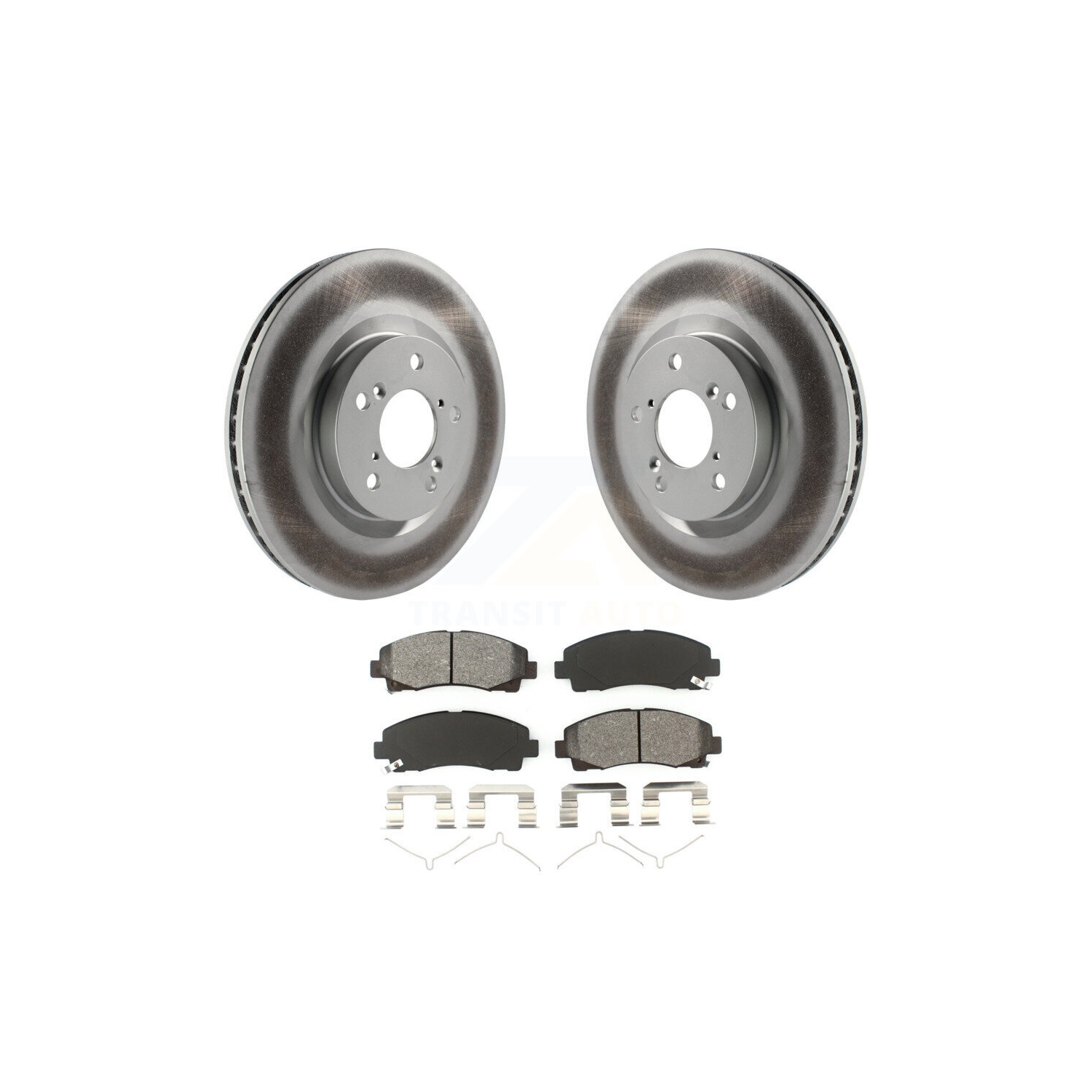 Front Coated Disc Brake Rotors And Semi-Metallic Pads Kit For 2009-2014 Acura TL KGS-100424