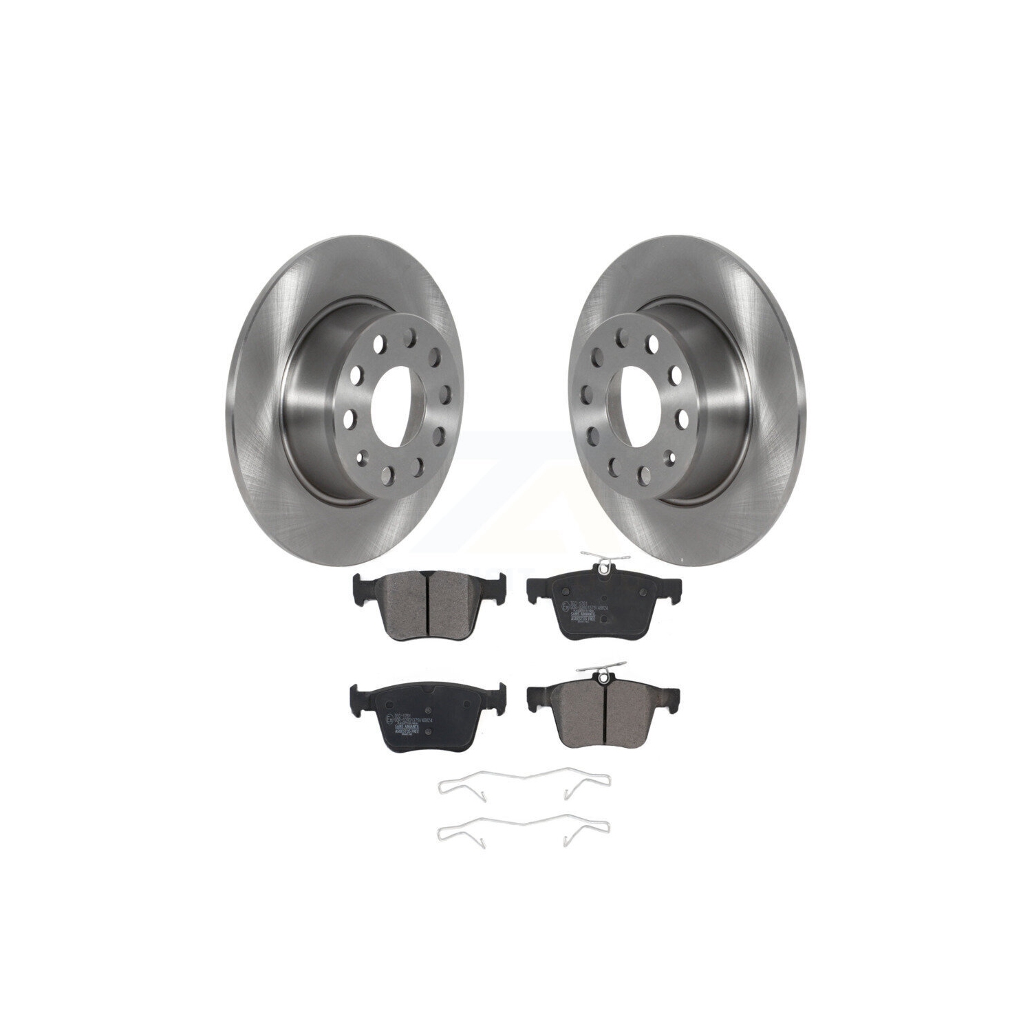 Rear Disc Brake Rotors And Ceramic Pads Kit For Volkswagen Jetta Taos K8T-103910