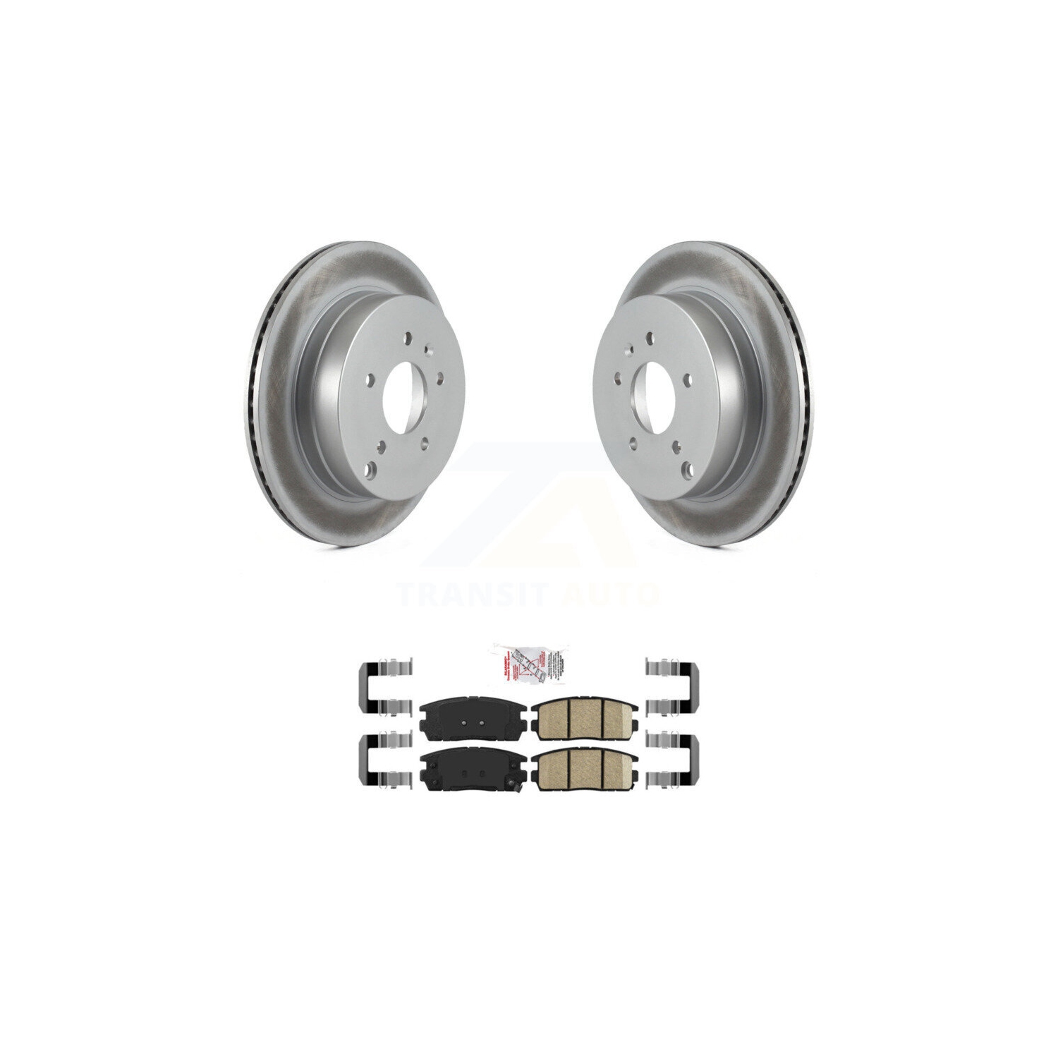 Rear Coated Brake Rotors Ceramic Pad Kit For Chevrolet Equinox Pontiac Torrent Saturn Vue KGA-103441