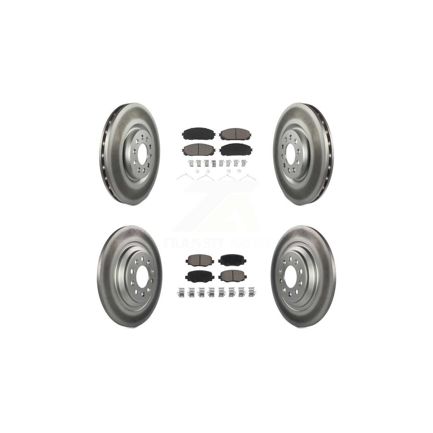Disques de frein à disque recouverts à l'avant et plaquettes en céramique pour Jeep Cherokee KGC-102403