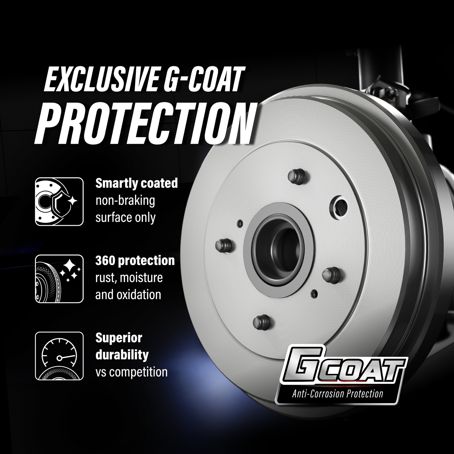 Disques de frein à disque recouverts à l'avant, ensemble de tambours en céramique pour Toyota Corolla non ABS KGC-102067