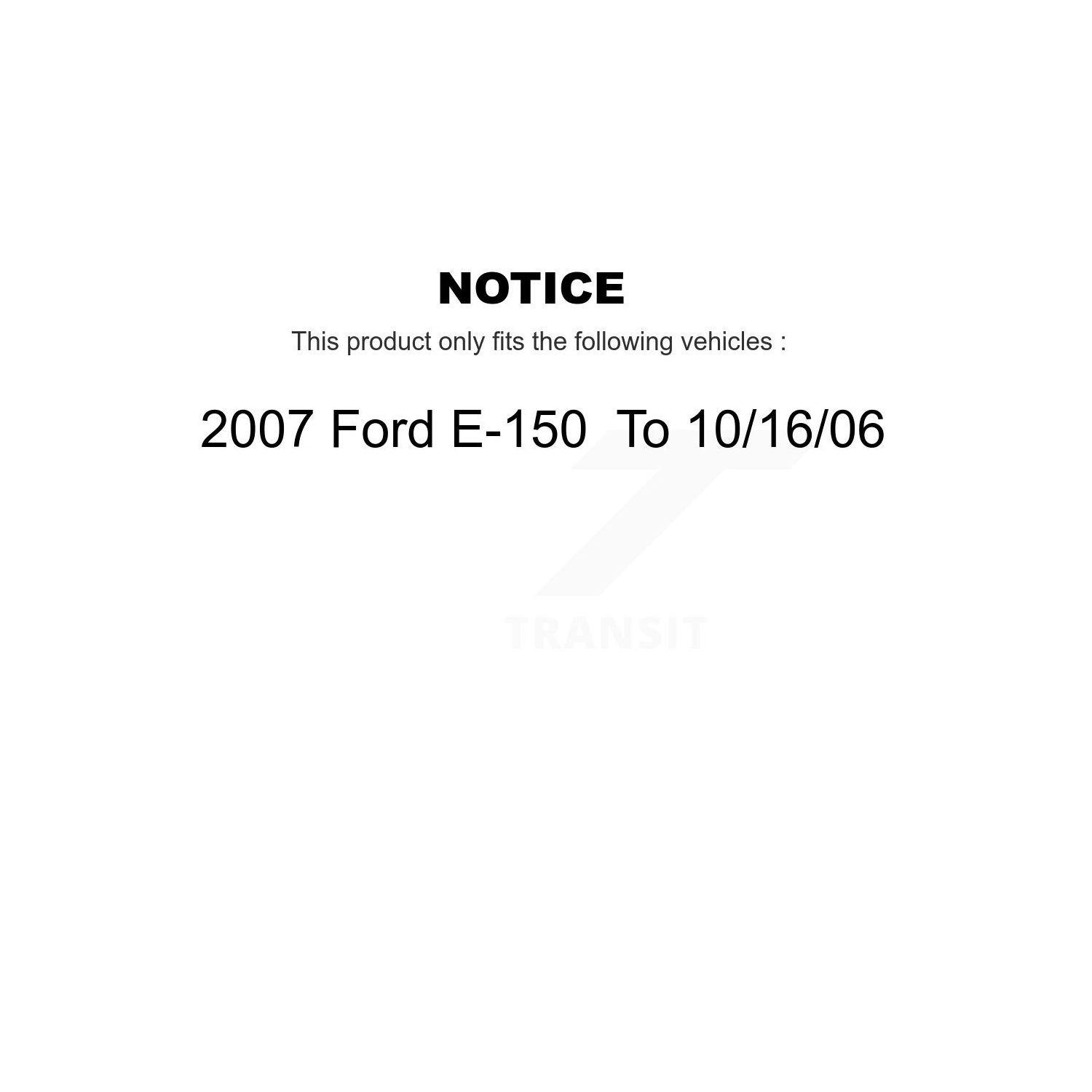 Disques de frein à disque et plaquettes en céramique gainés à l'avant pour Ford E-150 à 10 16 06 KGT-102336 2007