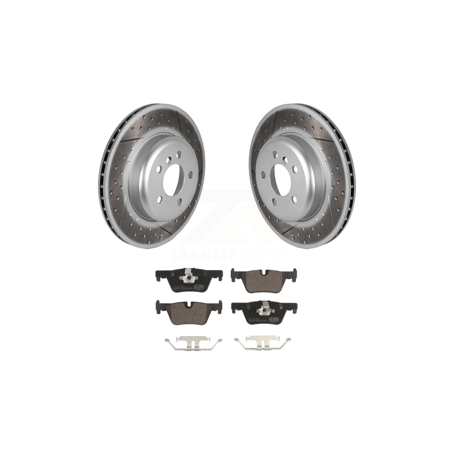 Rear Coated Disc Brake Rotors And Ceramic Pads Kit For BMW 328i GT xDrive 330i KGT-102775