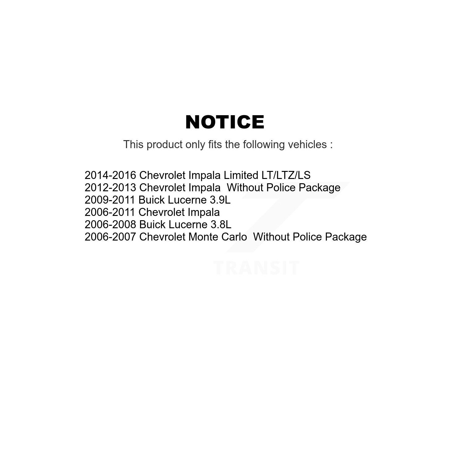 Front Brake Rotors Ceramic Pad Kit For Chevrolet Impala Buick Lucerne Monte Carlo Limited K8A-104588