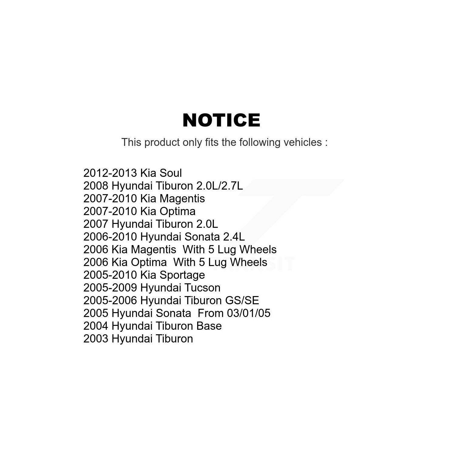 Front Disc Brake Rotors Semi-Metallic Pad Kit For Hyundai Kia Sonata Tucson Soul Sportage K8S-100397