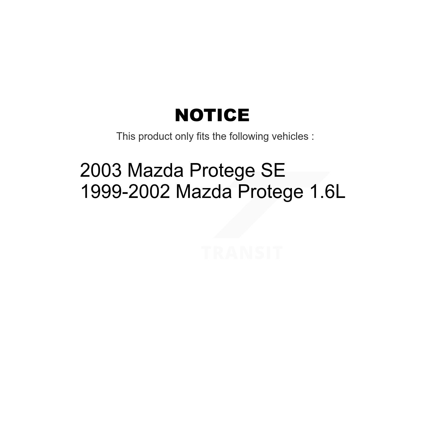 Disques de frein avant et plaquettes semi-métalliques pour Mazda Proteinge K8S-100094