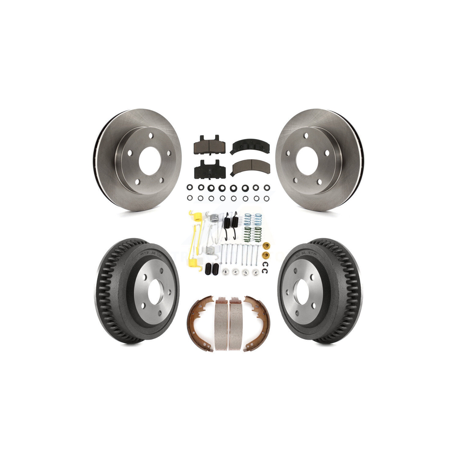 Plaquettes et tambours en céramique pour disque de frein arrière avant pour Dodge RAM 1500 4WD K8C-102274 1994-1999