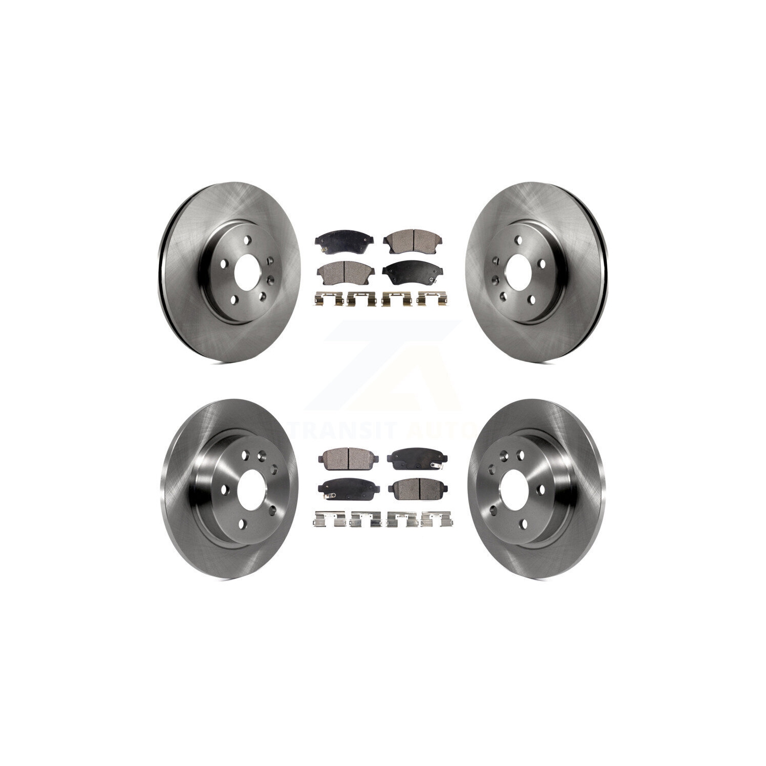 Ensemble de disques de frein avant arrière et plaquettes en céramique pour Sonic RS K8T-100879 2013-2014 de Chevrolet