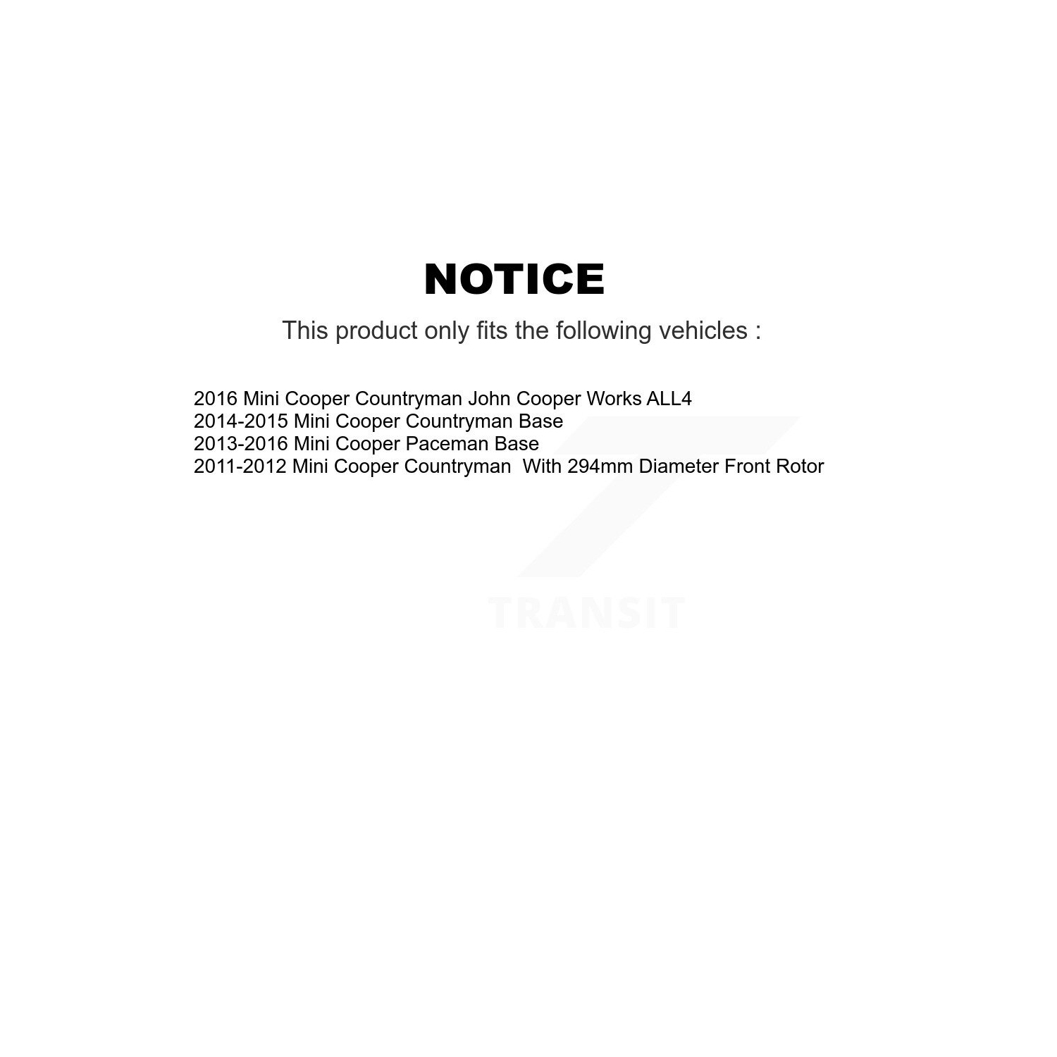 Front Disc Brake Rotors And Semi-Metallic Pads Kit For Mini Cooper Countryman Paceman K8F-100595